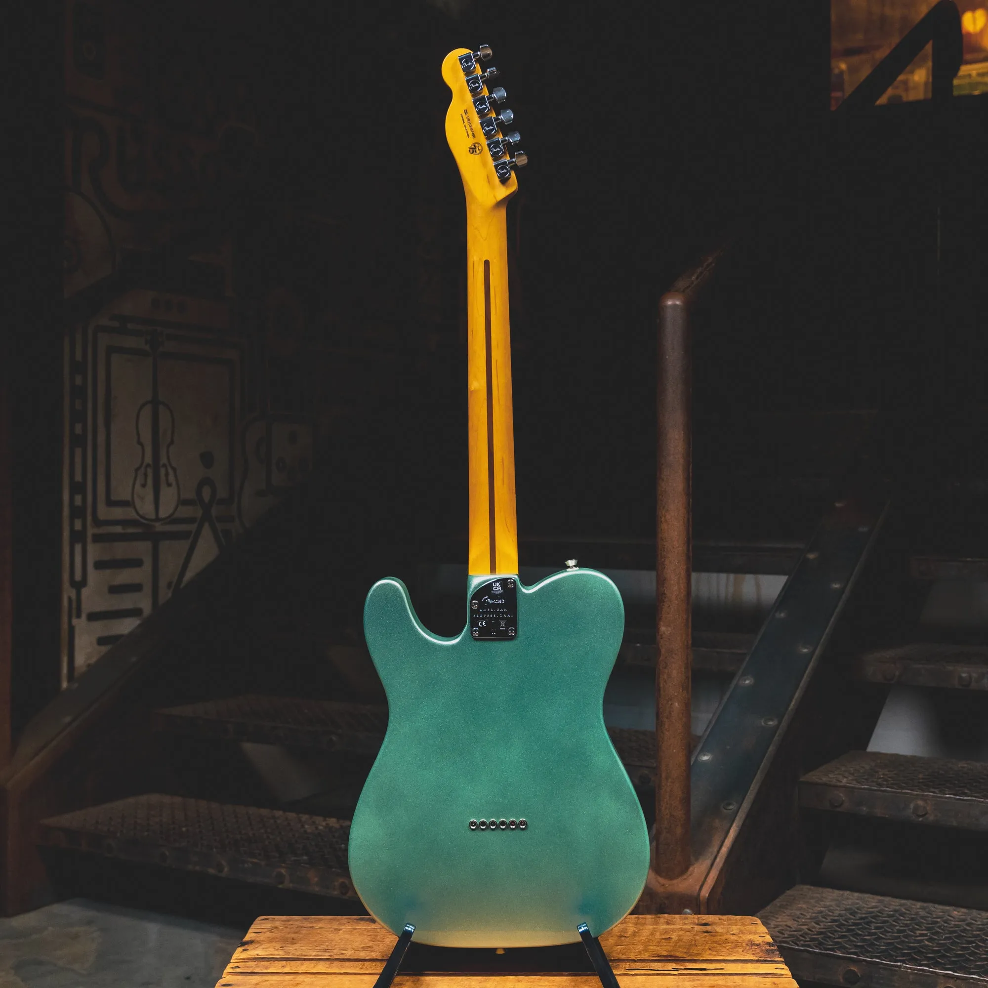 2021 Fender American Professional II Telecaster Electric Guitar, Mystic Surf Green w/OHSC - Used