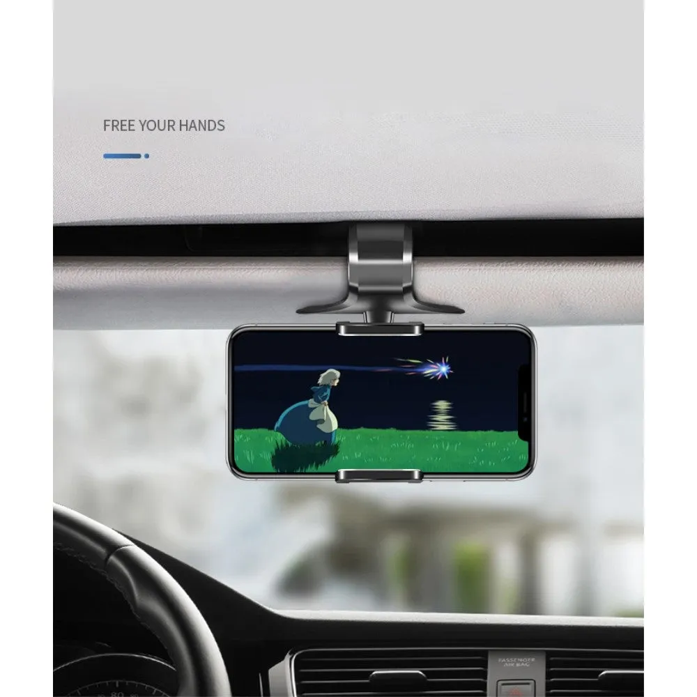 3 in 1 Car GPS Smartphone Holder: Dashboard / Visor Clamp   AC Grid Clip for Meizu M 5S Global - Black