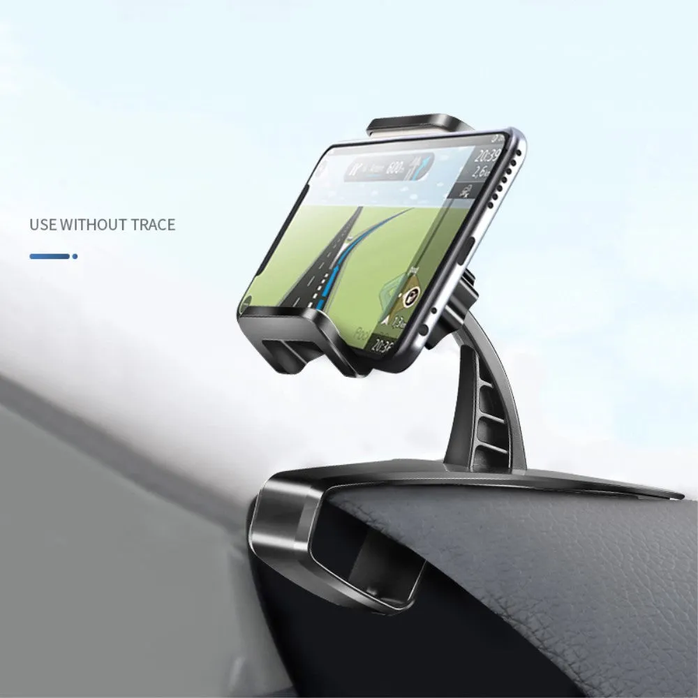 3 in 1 Car GPS Smartphone Holder: Dashboard / Visor Clamp   AC Grid Clip for Meizu M 5S Global - Black