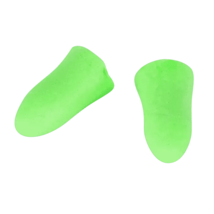 35db Green Hi-Vis PU foam bullet disposable uncorded earplugs