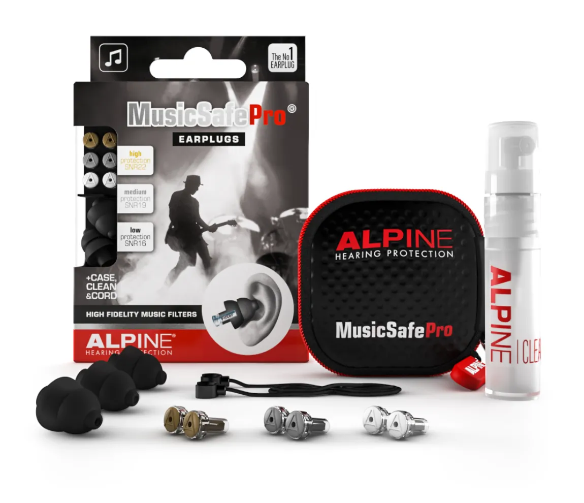 Alpine MusicSafe Pro Black Ear Plugs with Case