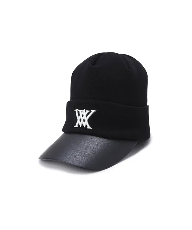 ANEW Men's Simple Wool Knit Cap - Black