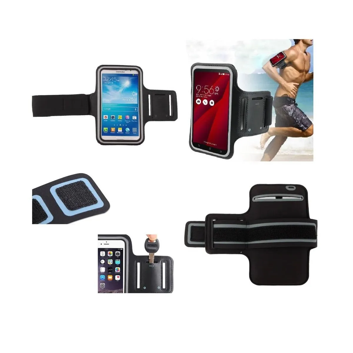 Armband Professional Cover Neoprene Waterproof Wraparound Sport with Buckle for Vivo T1 5G Global (2022)