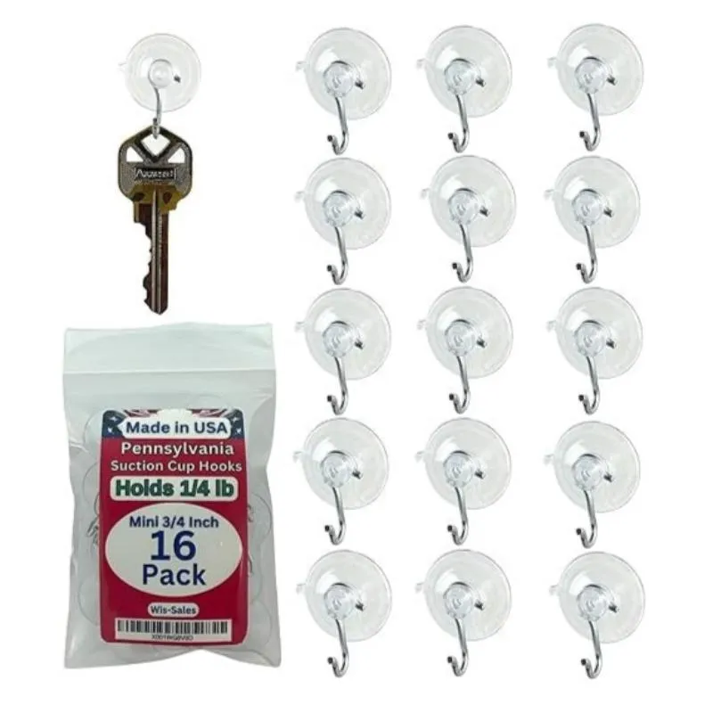 ASD Global 16 Piece Suction Hooks