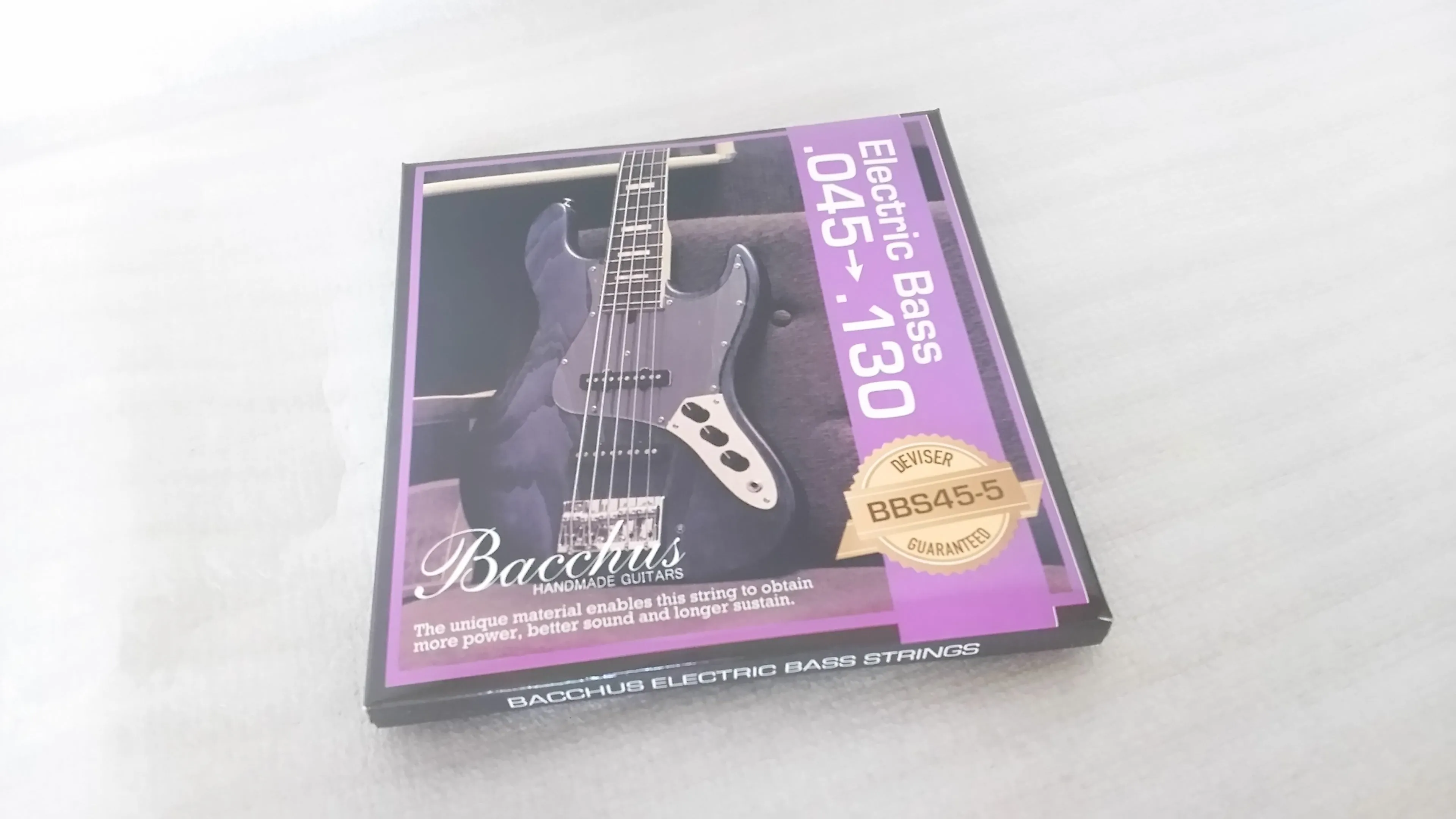 Bacchus Regular Gauge Nickel Wound 5 String Bass: Pack of 5 sets