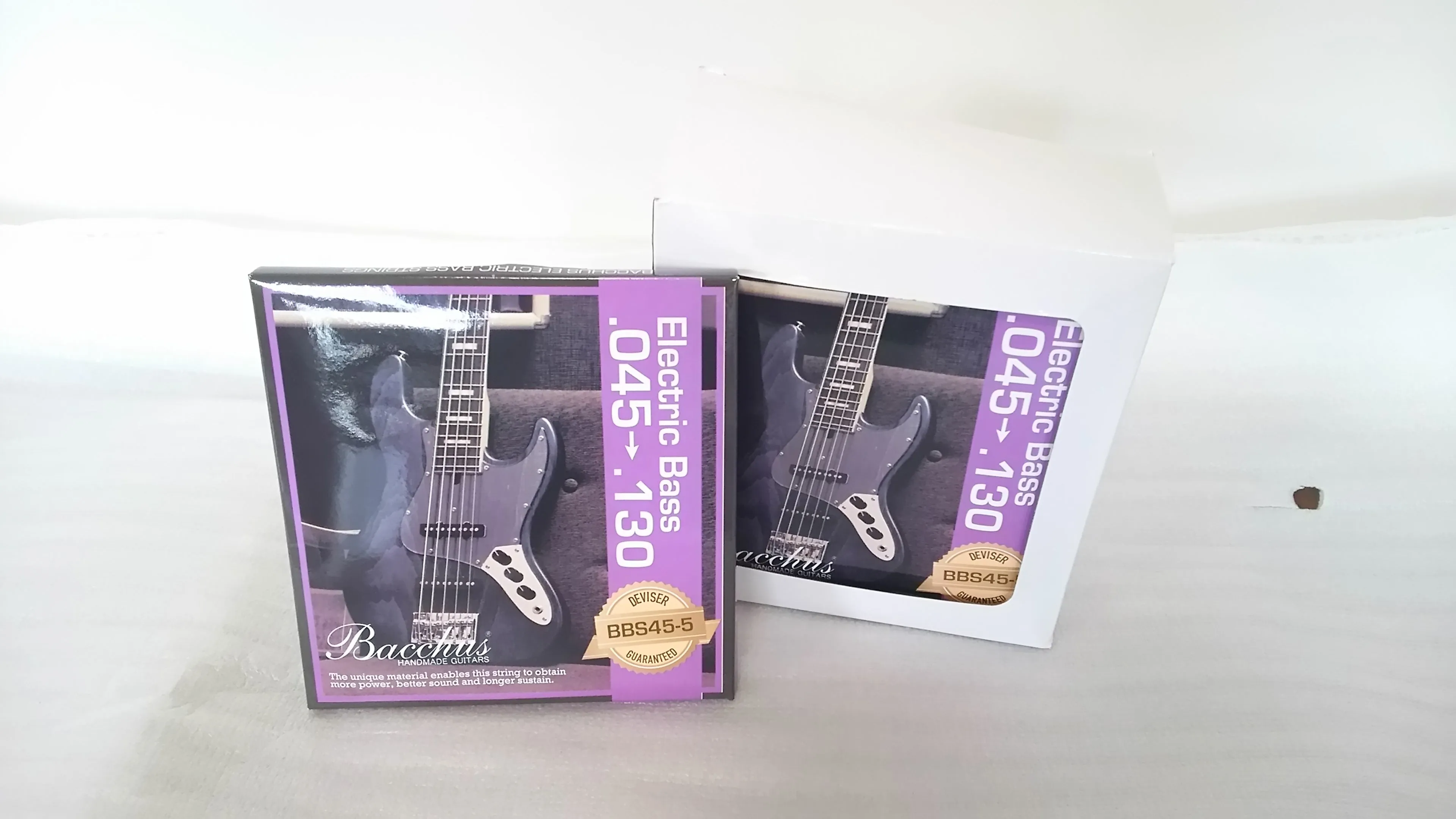 Bacchus Regular Gauge Nickel Wound 5 String Bass: Pack of 5 sets