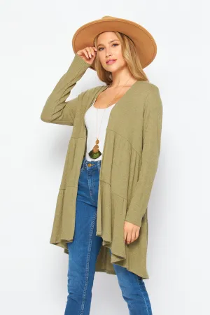 BELLA RIB OPEN CARDIGAN