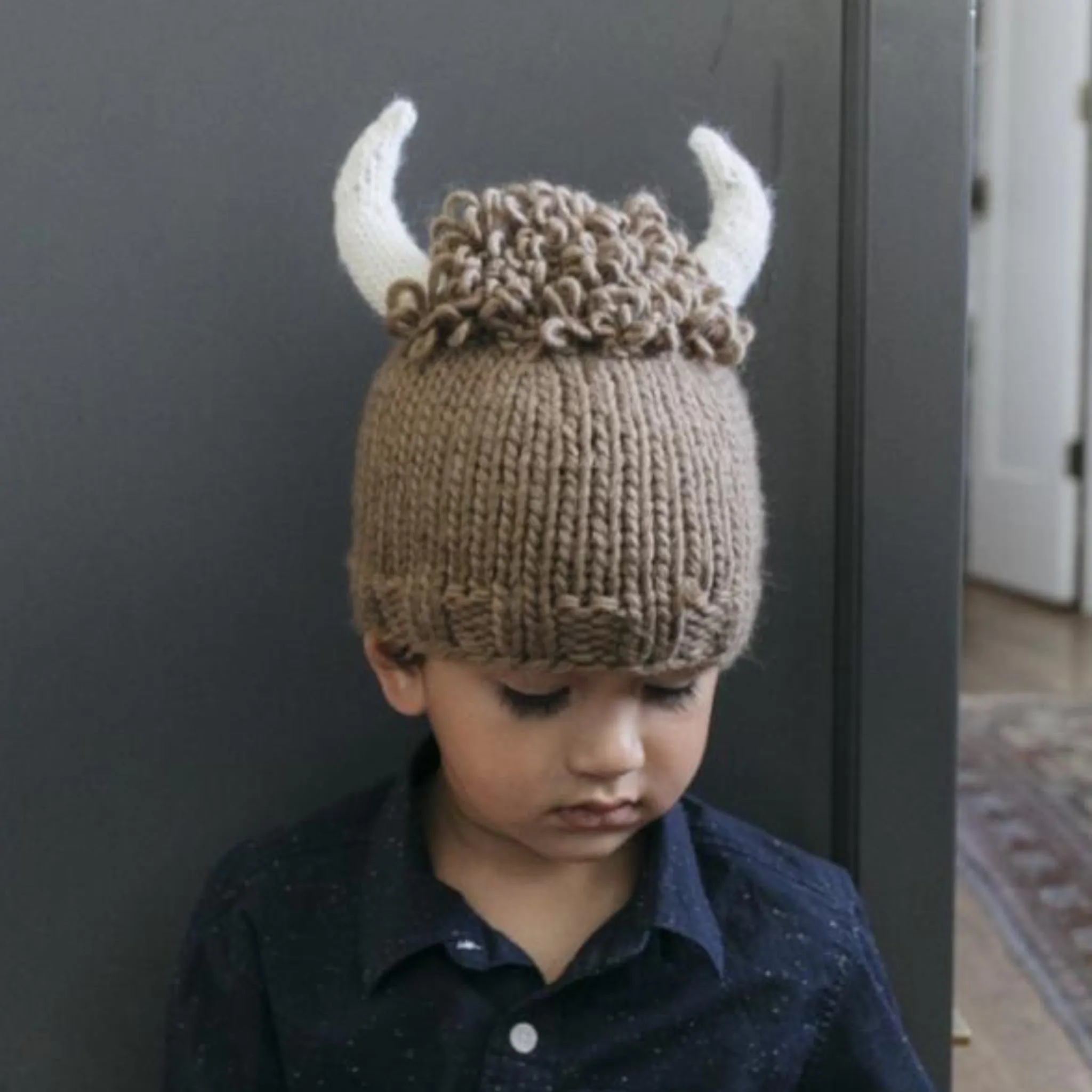 Billy Buffalo Hand-knit Hat