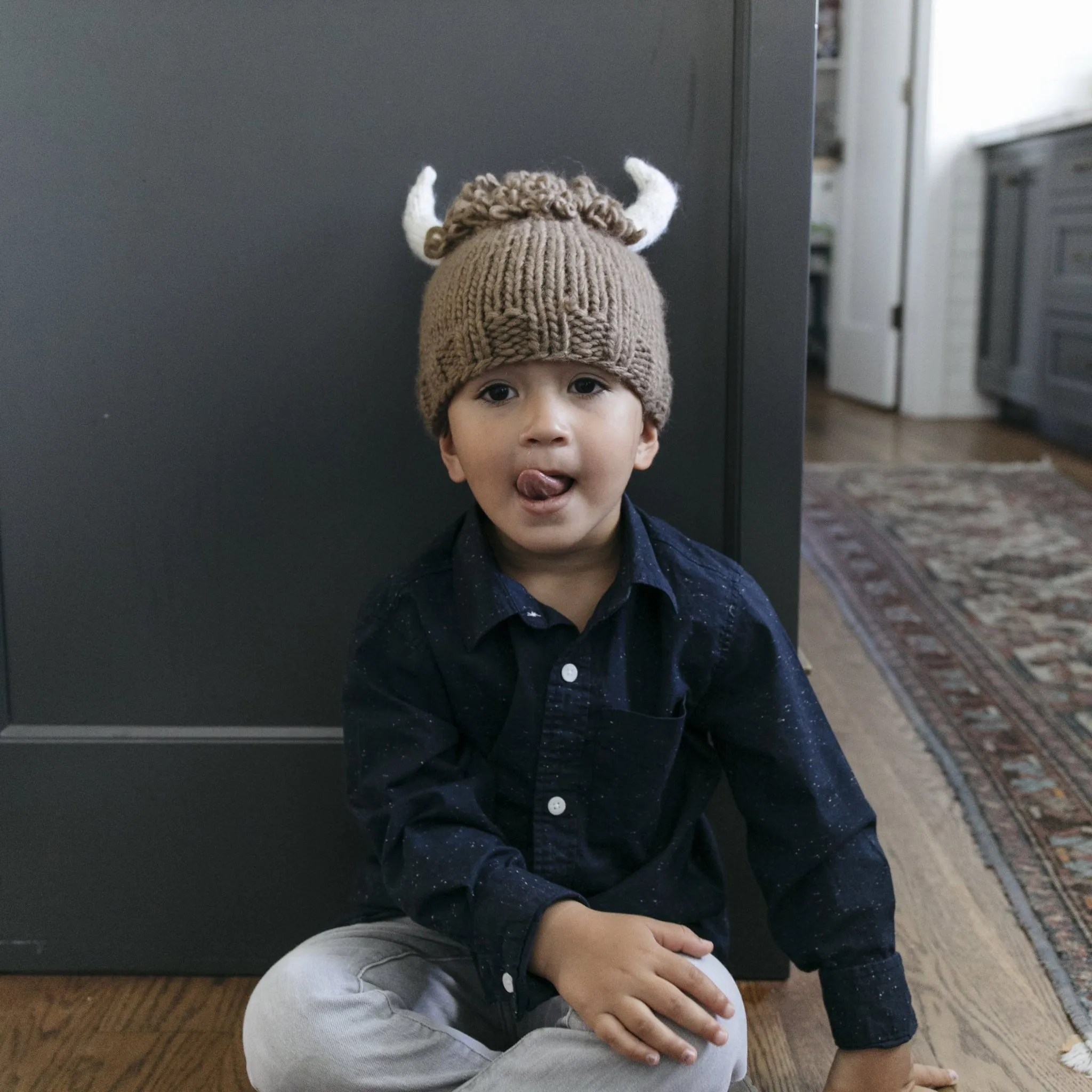 Billy Buffalo Hand-knit Hat
