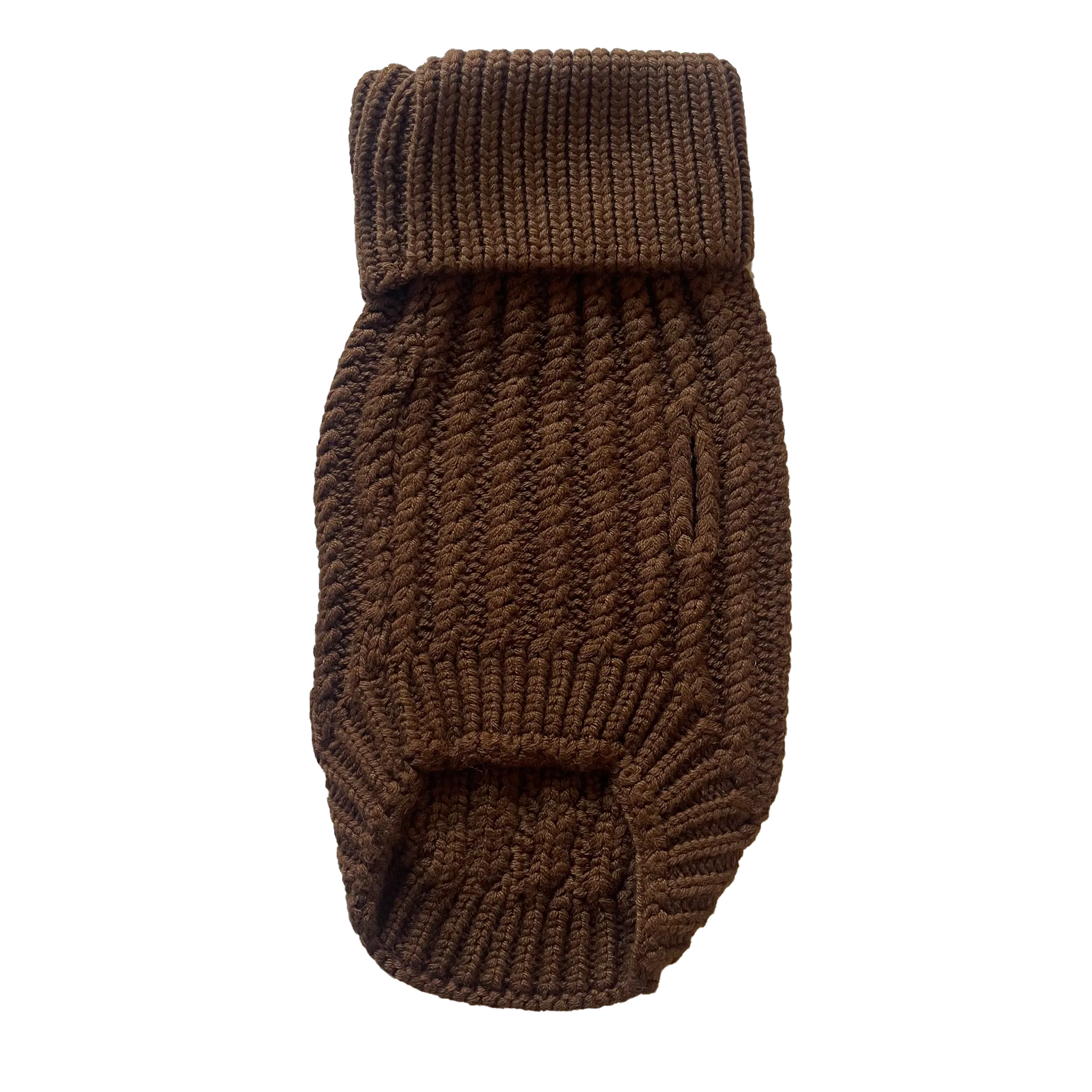 Blended Knit Jumper - Choc Brownie