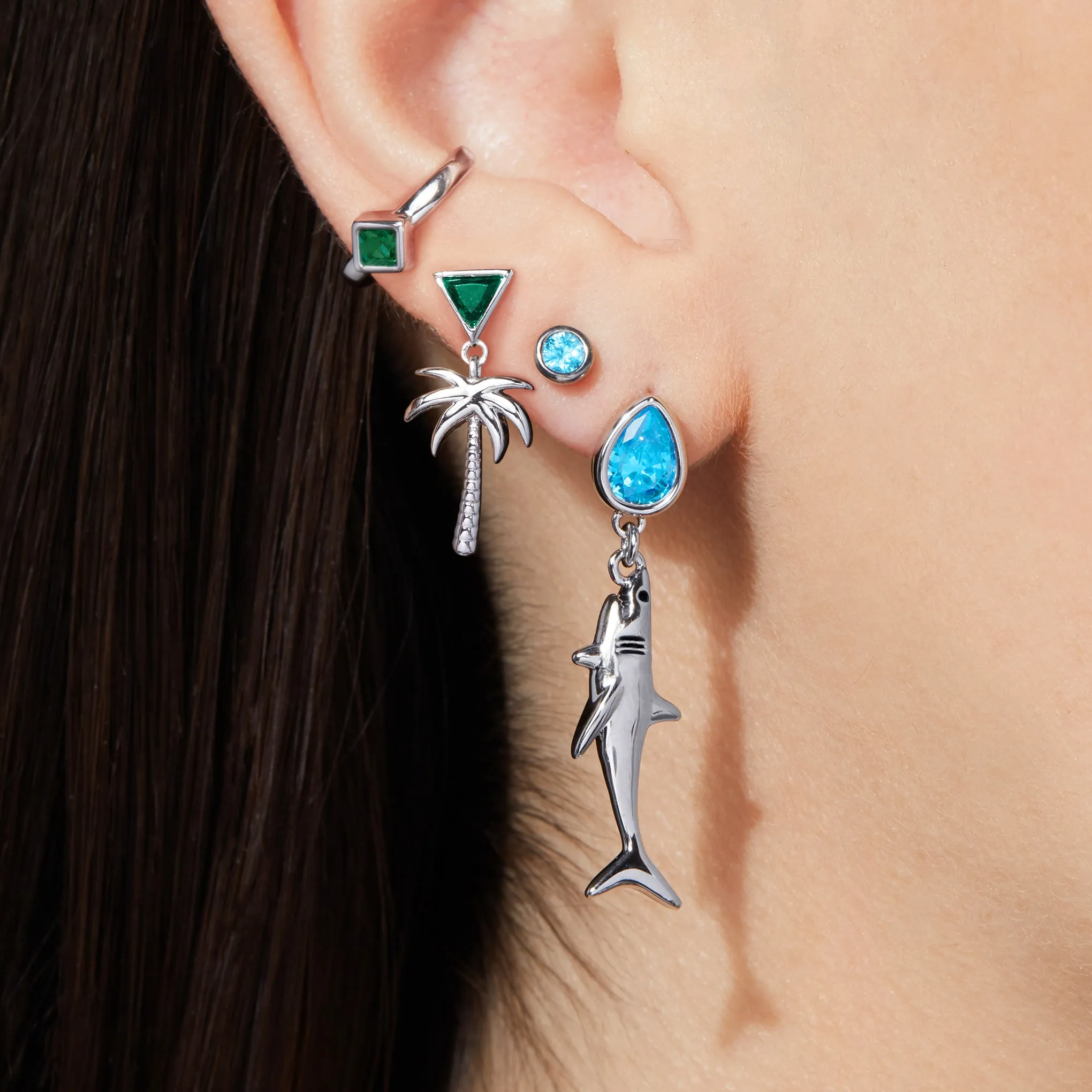 Callisto Ear Cuff - Green