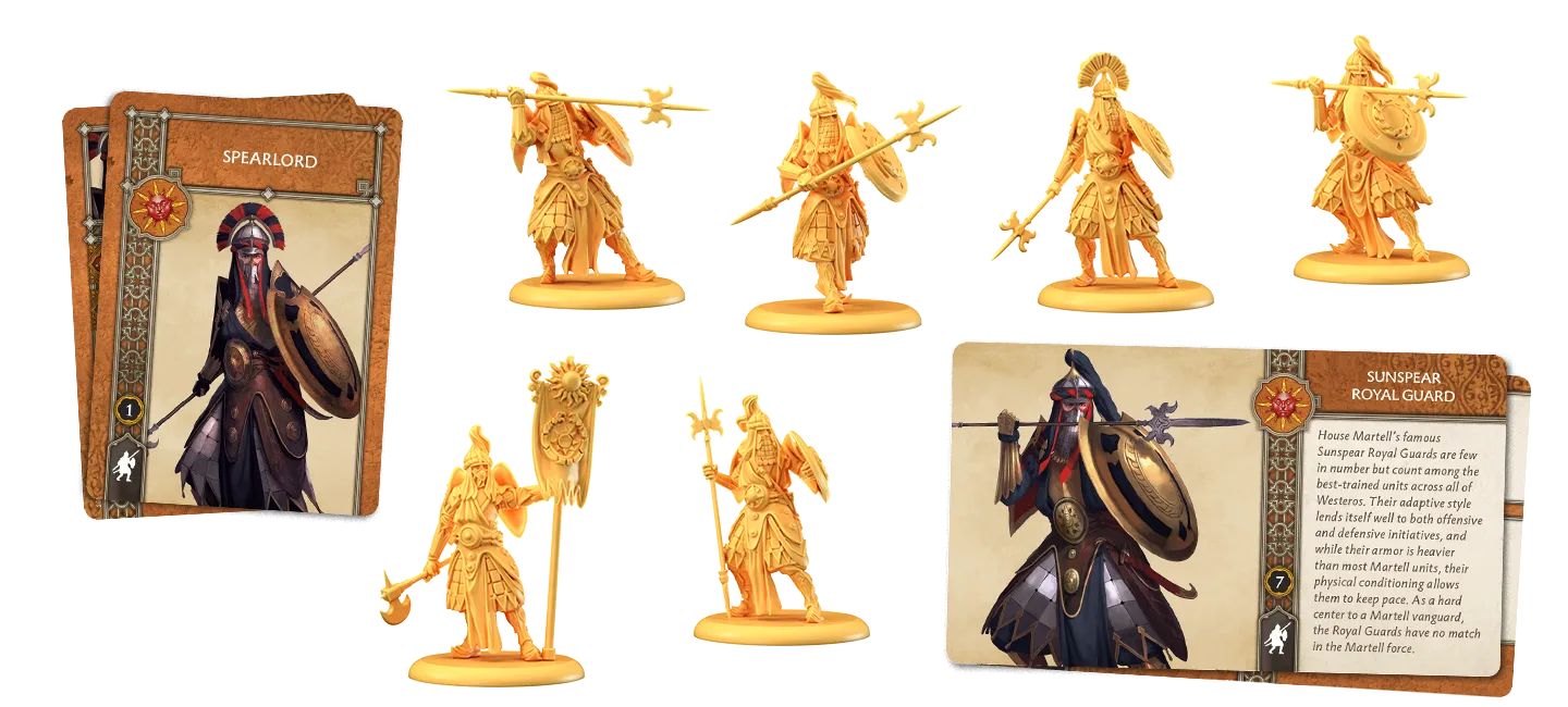 CMON A Song of Ice and Fire Miniatures Game Martell Sunspear Royal Guard  SIF704
