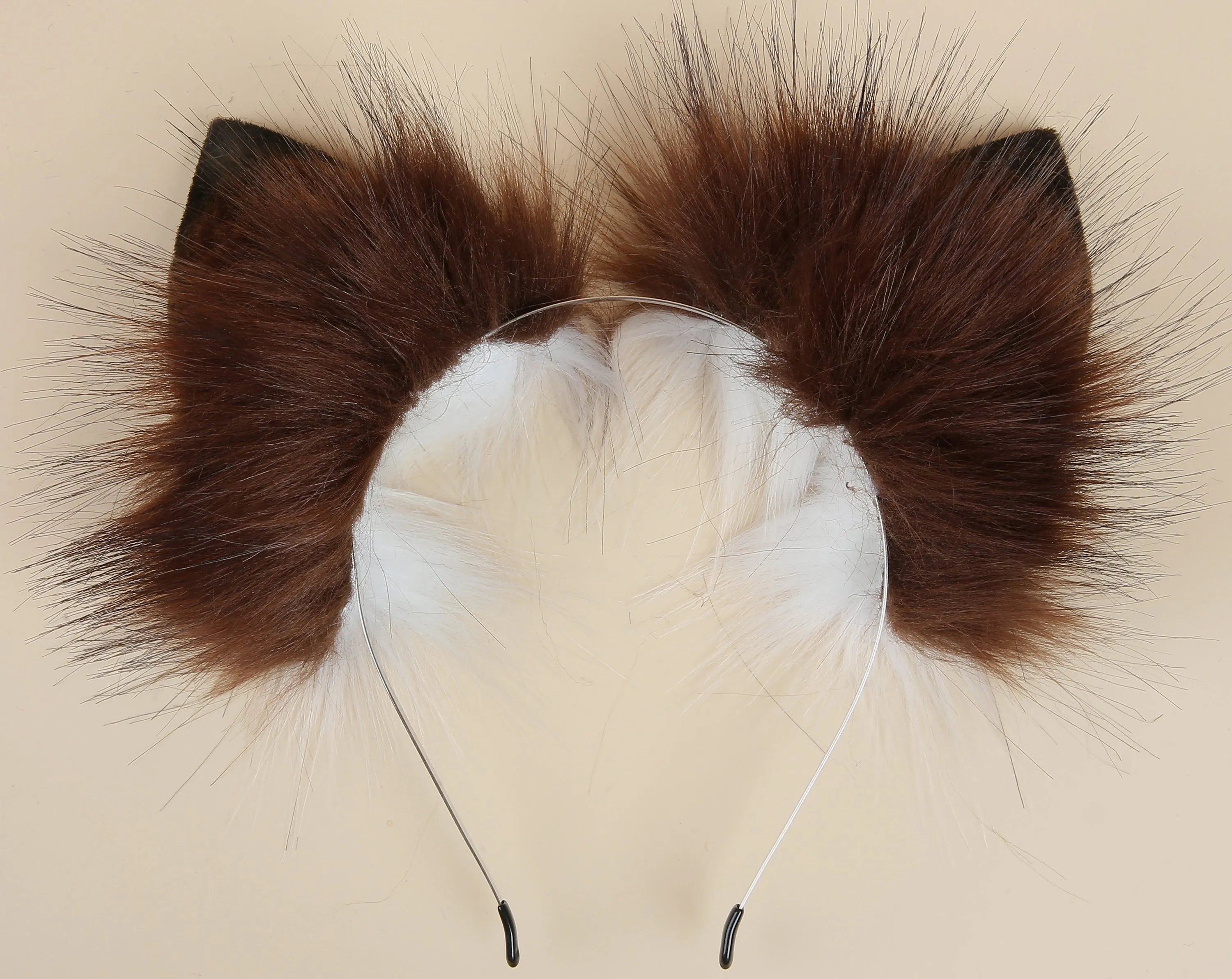 coffee black fox tail plug and ear and tail plug set wolf tail buttplug and ear kitten play set cosplay ear and tail plug T shaped butt plug tail and ear