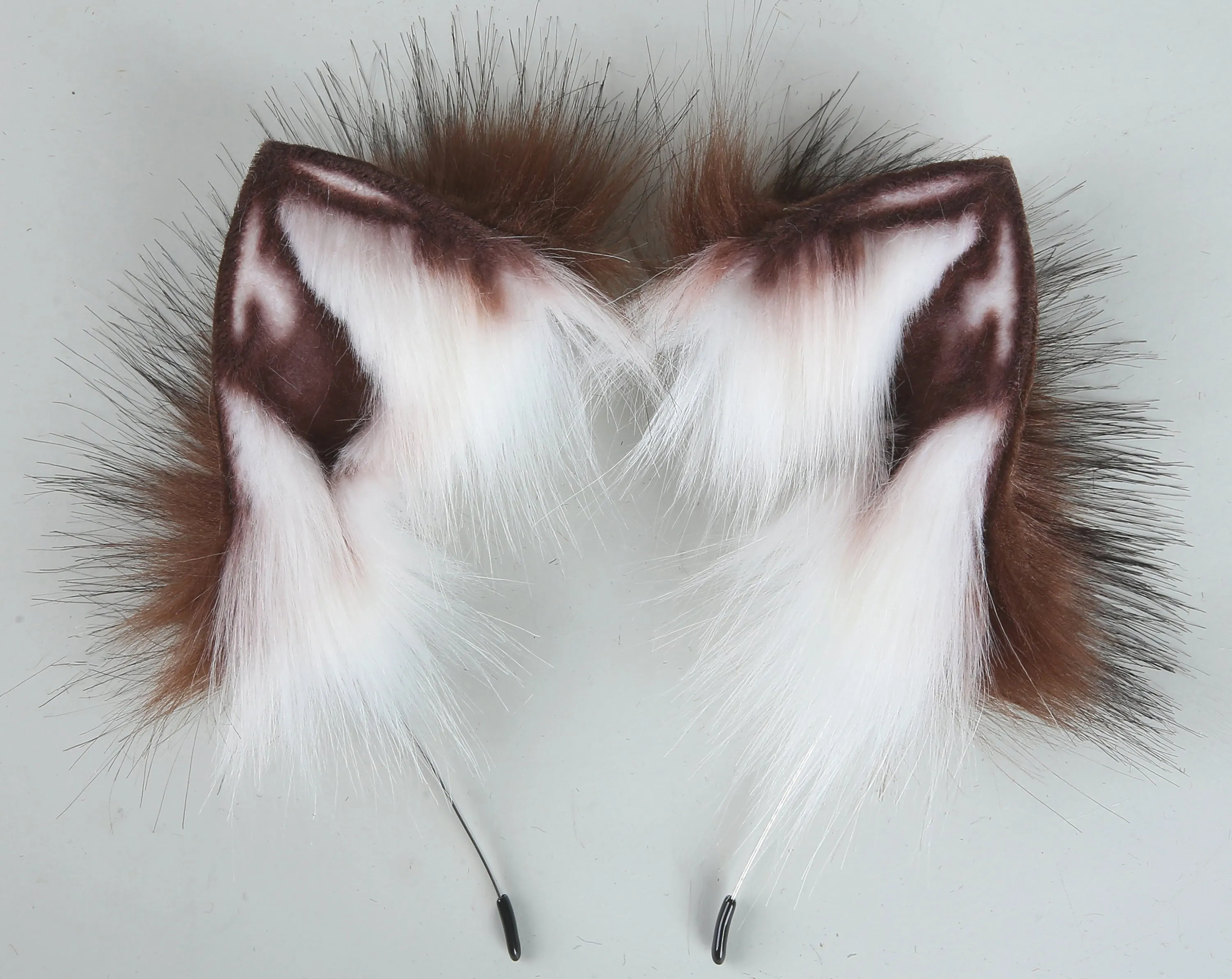 coffee black tug tail plug and ear set faux fur fox tail butt plug wolf tail buttplug ddlg sex toy bdsm cat tail plug bondage petplay