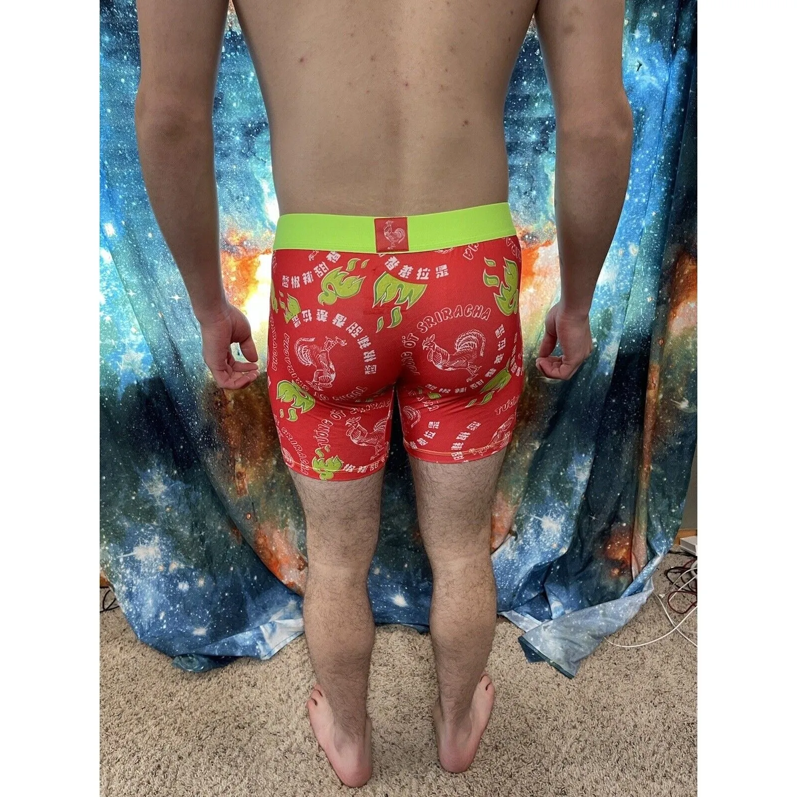 crazy Boxer sriracha hot sauce compression shorts large New And Unworn