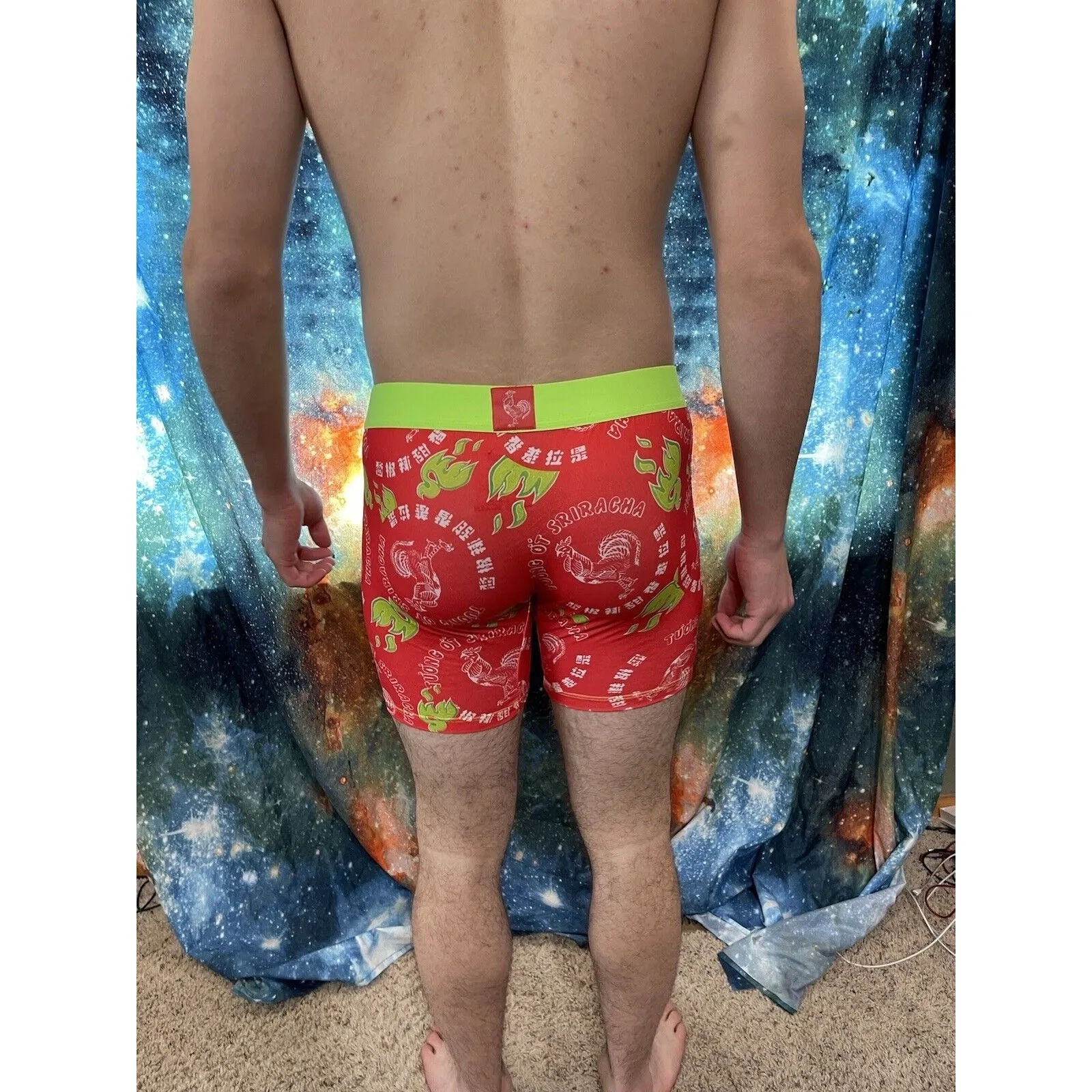 crazy Boxer sriracha hot sauce compression shorts large New And Unworn