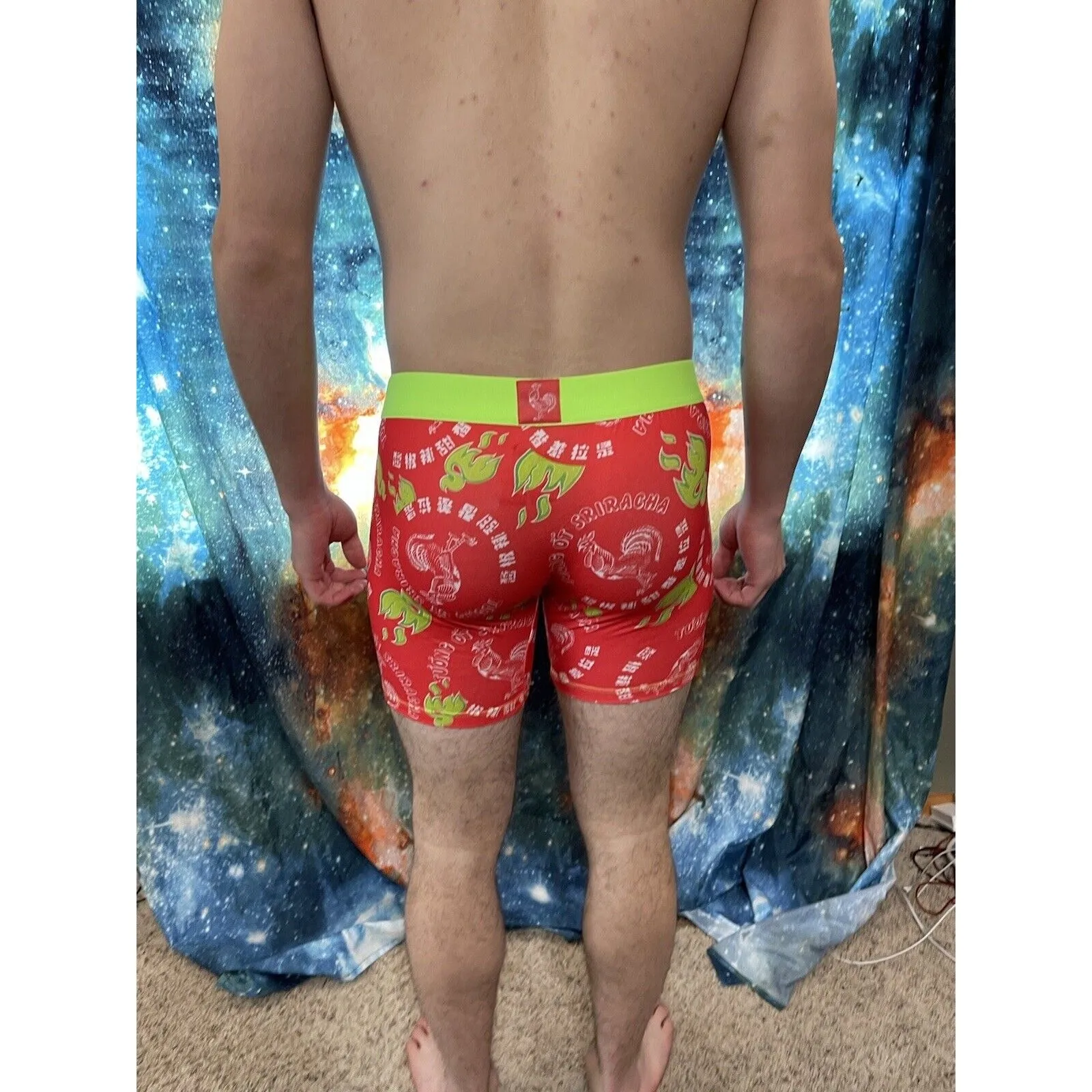 crazy Boxer sriracha hot sauce compression shorts large New And Unworn