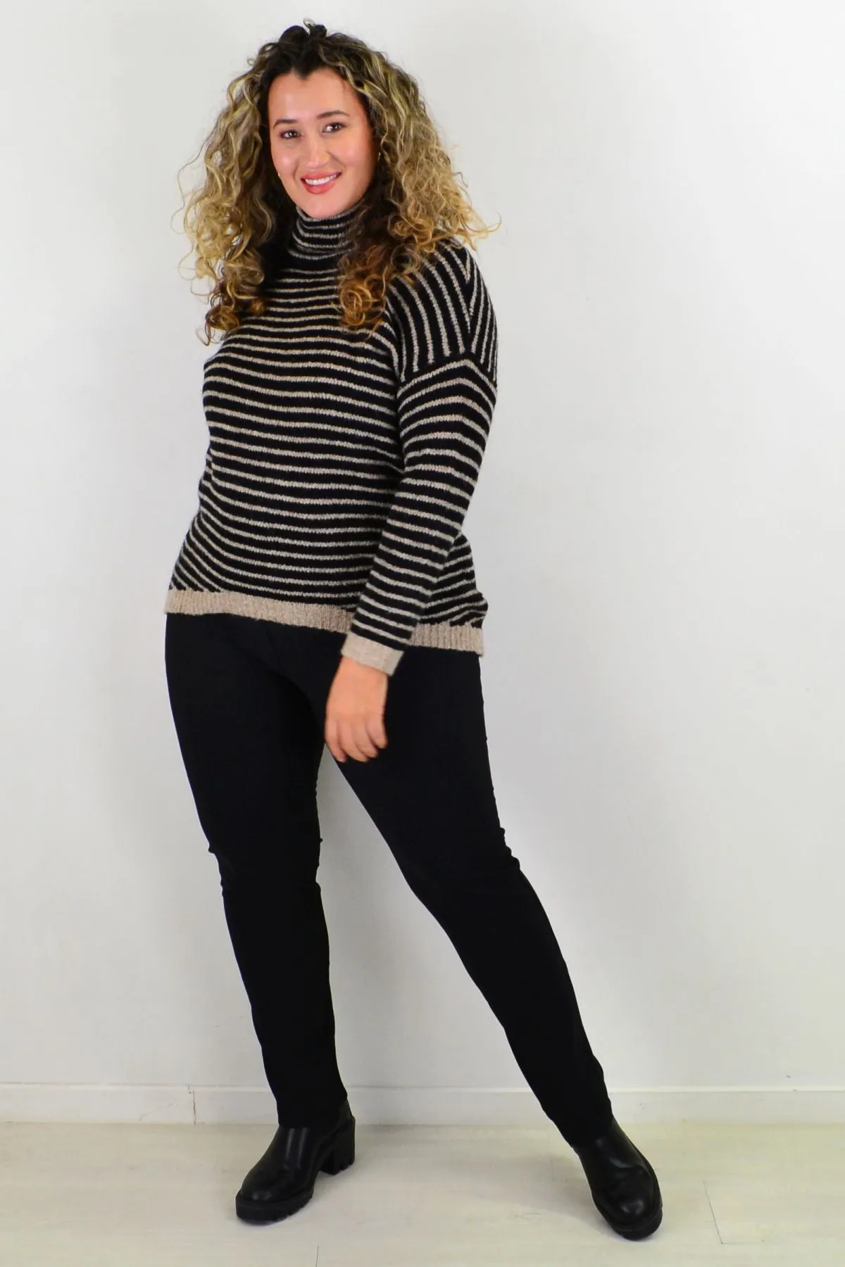 Cross My Heart Cosy High Neck Tunic Jumper