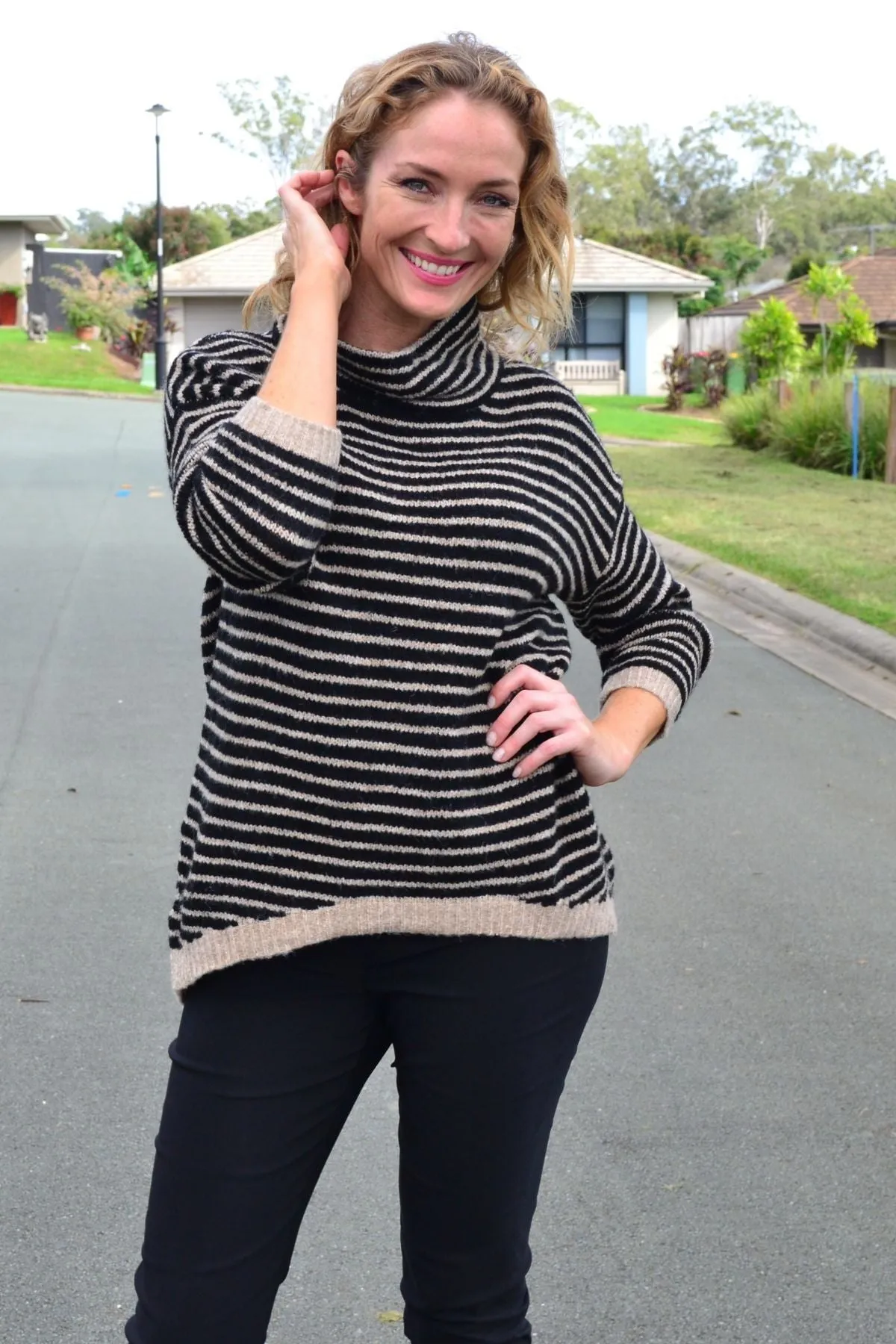Cross My Heart Cosy High Neck Tunic Jumper