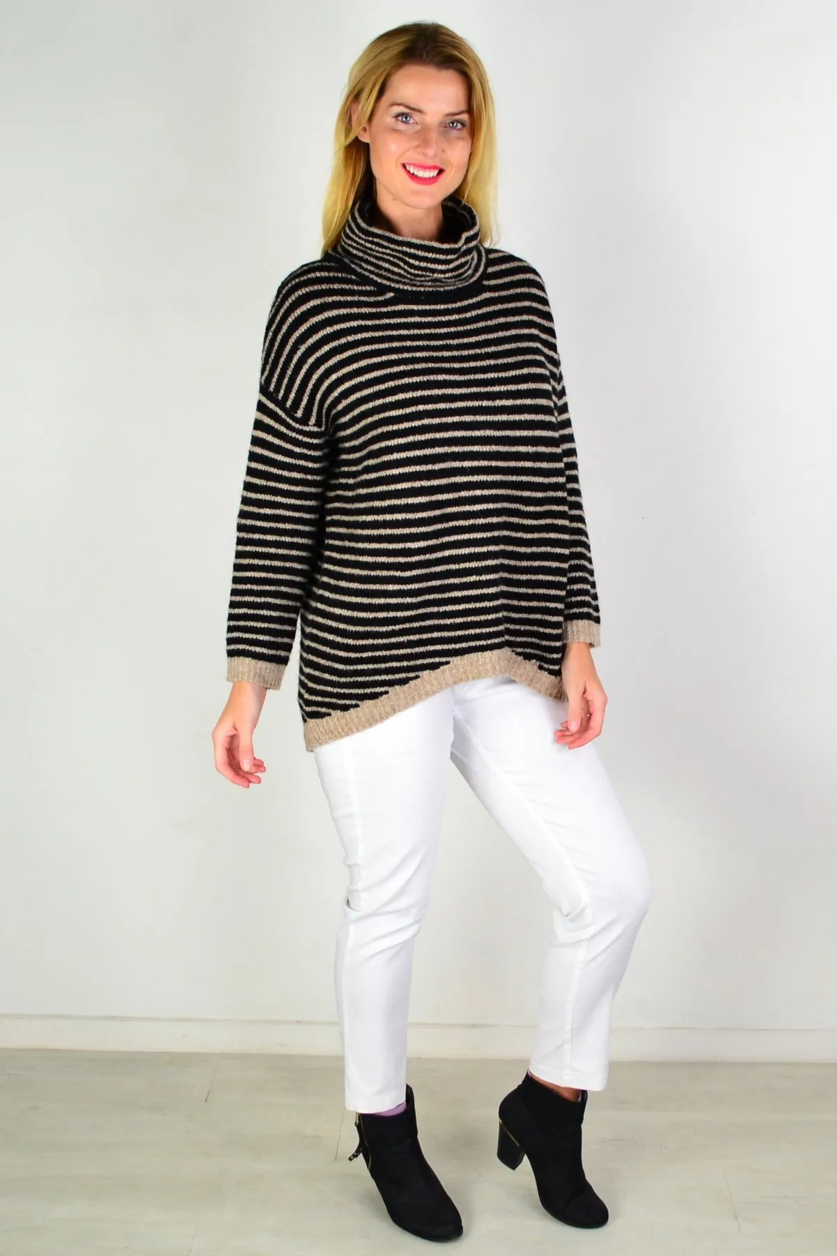 Cross My Heart Cosy High Neck Tunic Jumper