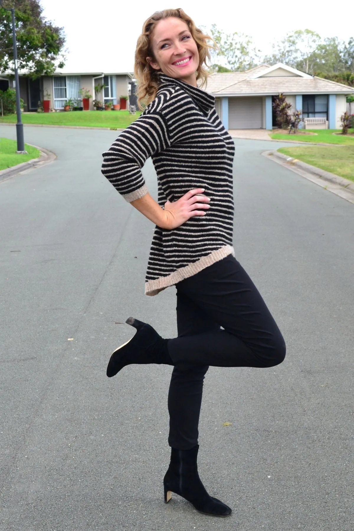 Cross My Heart Cosy High Neck Tunic Jumper