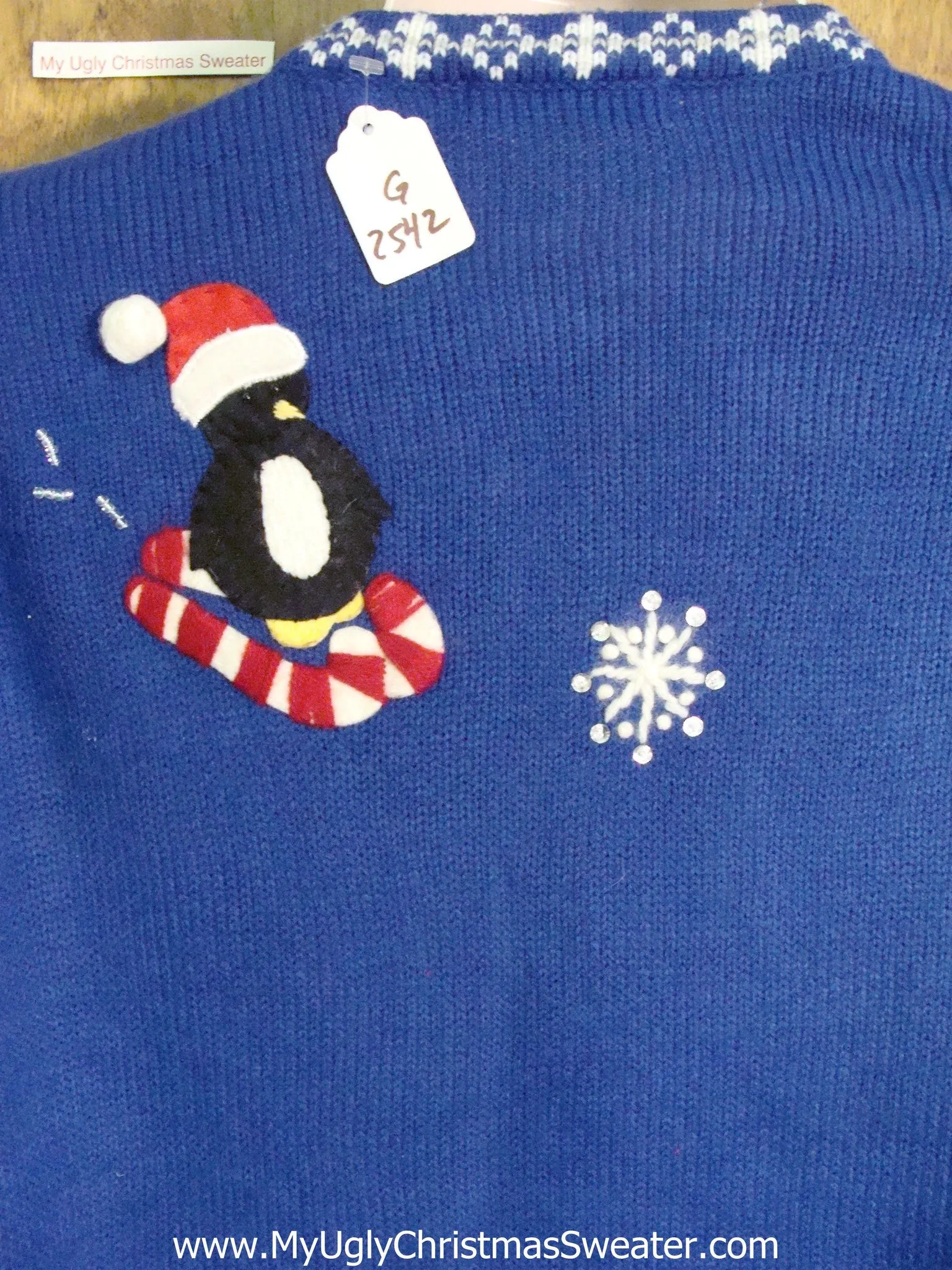 Cute Penguins Light Up Cheesy Christmas Sweater