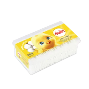 Dalin 100% Natural Cotton Ear Buds - 200 Pcs