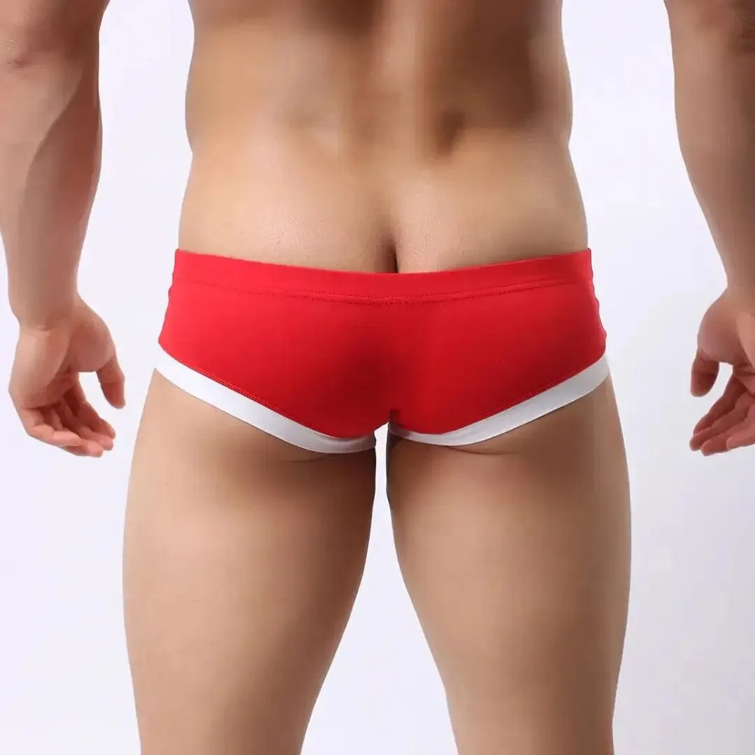 DomiGe Men's Undies Low-Rise Trunks with U-Pouch and Seamless Rear  Boxers