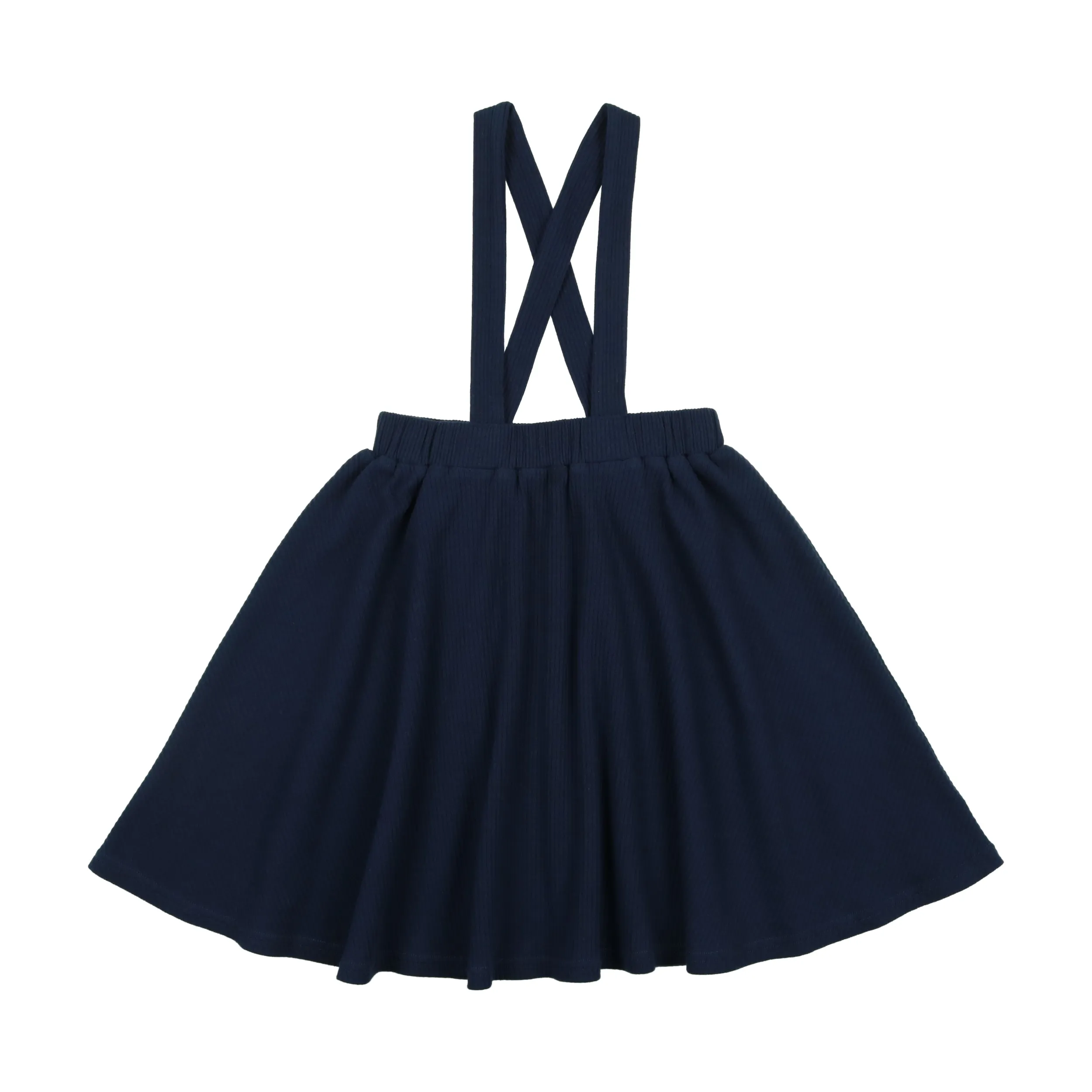 dress ribbed suspender jumper - navy