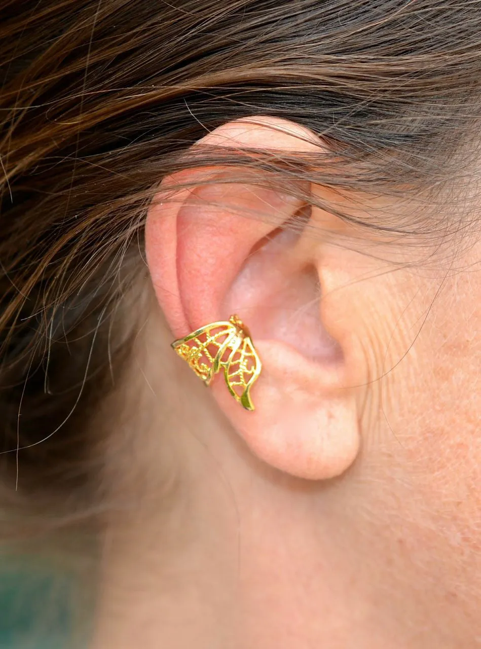 Ear Cuff Butterfly Wing - Gold