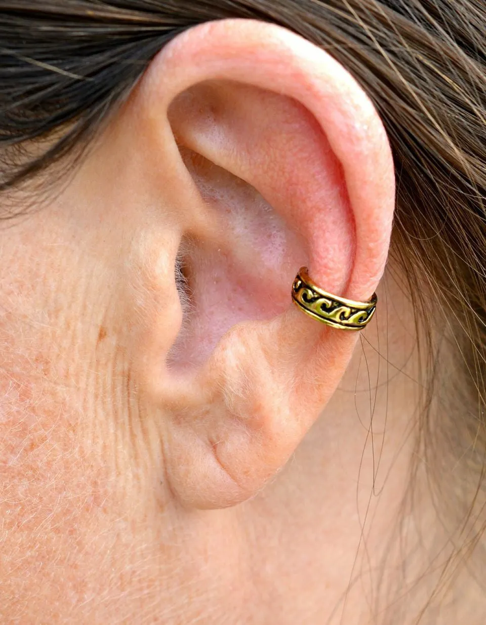 Ear Cuff Wave - Gold