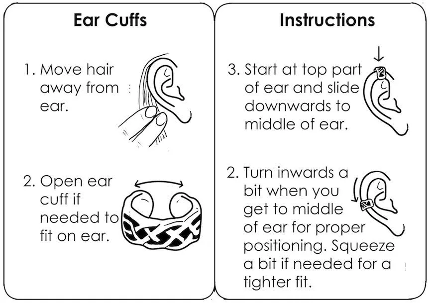 Ear Cuff Wave - Silver