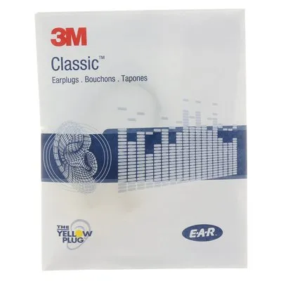 Earplugs 3M™ E-A-R™ Classic Disposable 311-1101 Pair/Poly Bag 200/Box (NRR29)