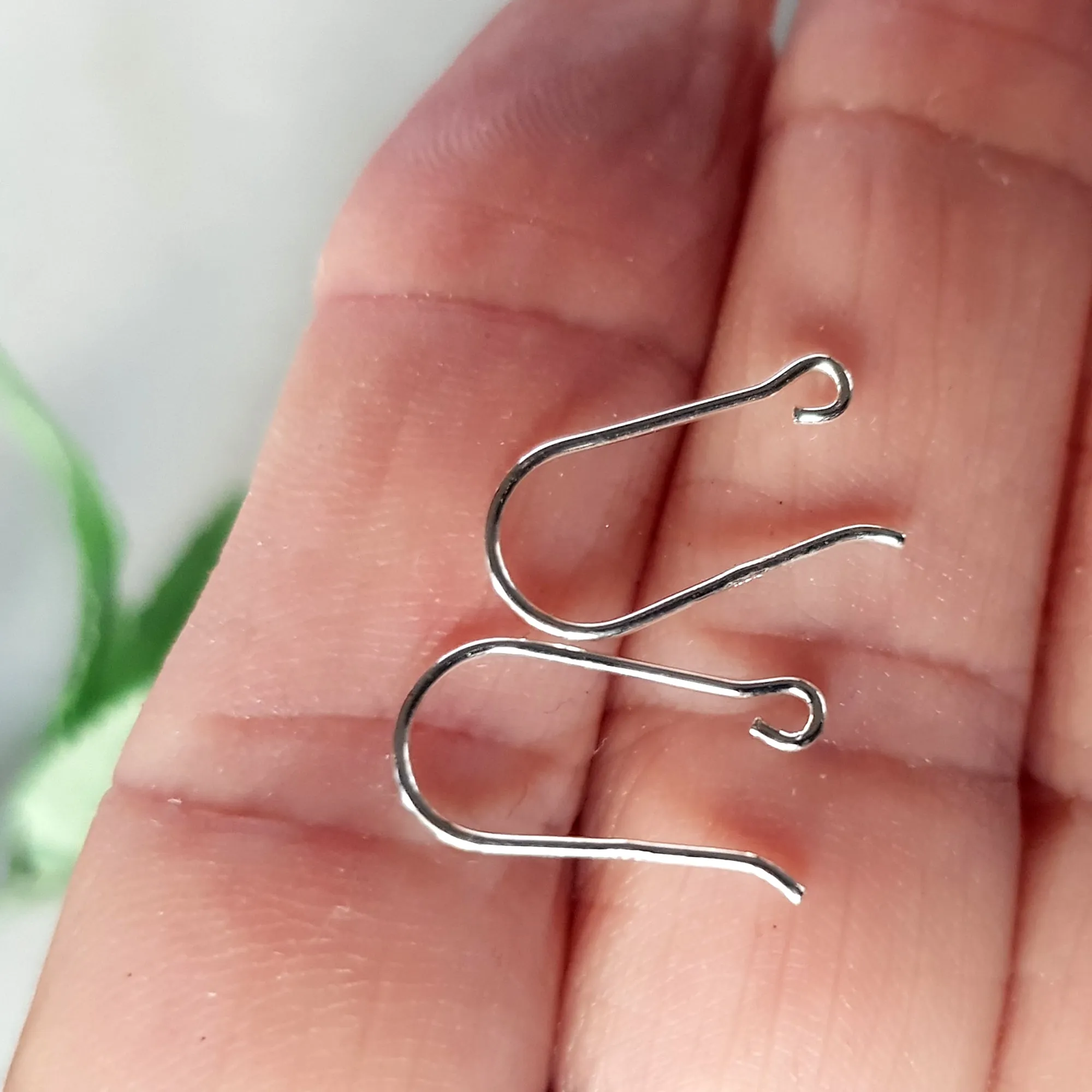 Earring Hooks - Open Kidney Wire Polished Earring Wires Silver 925 | SS-00216EH | Jewellery Supply