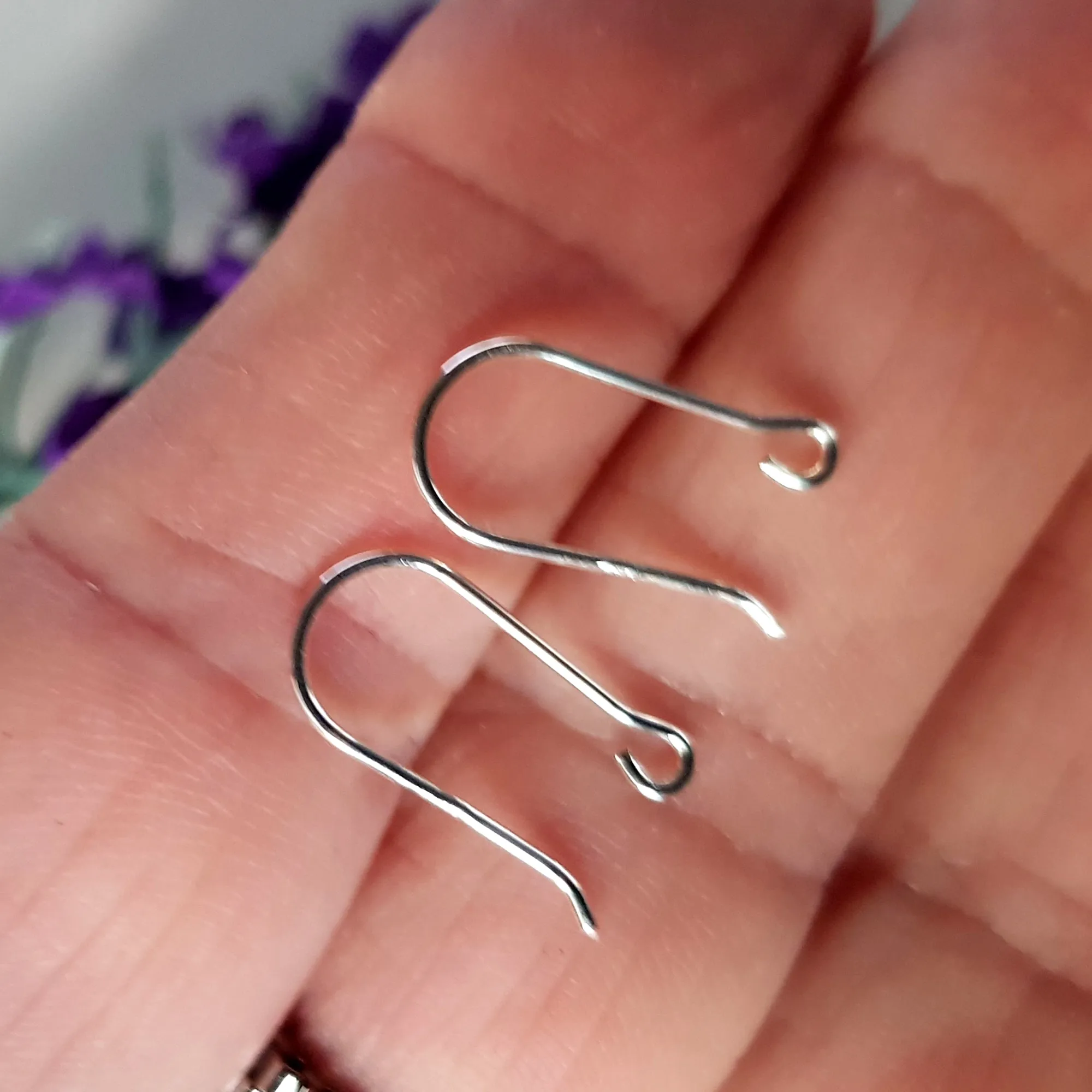 Earring Hooks - Open Kidney Wire Polished Earring Wires Silver 925 | SS-00216EH | Jewellery Supply