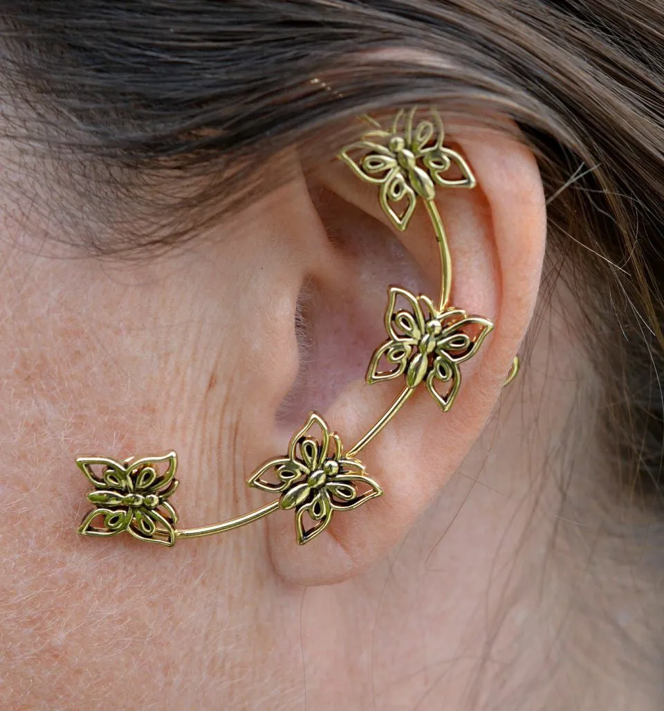 Elf Cuff Butterfly - Gold