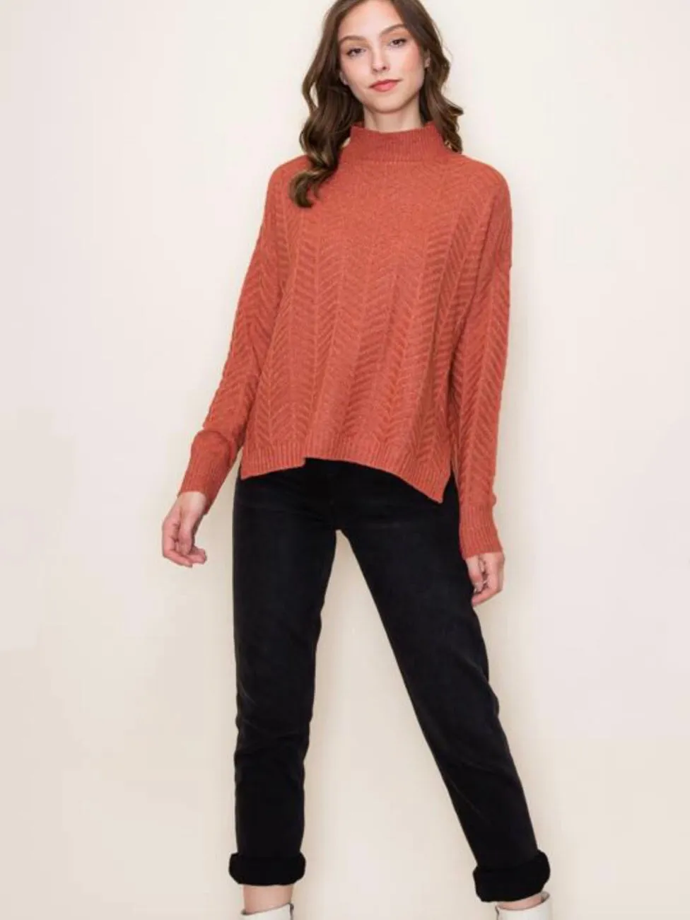 Elyse Sweater - Light Rust