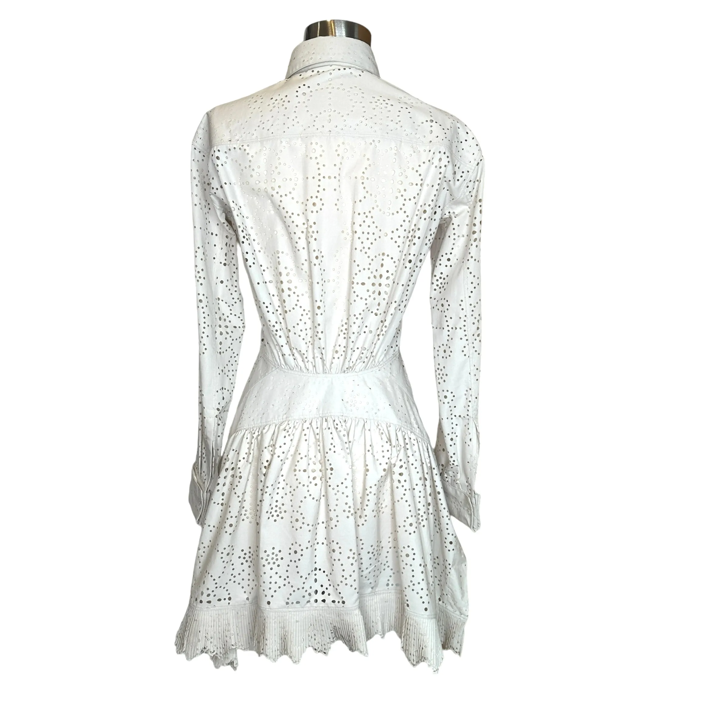 Eyelet Cream Shirt - S