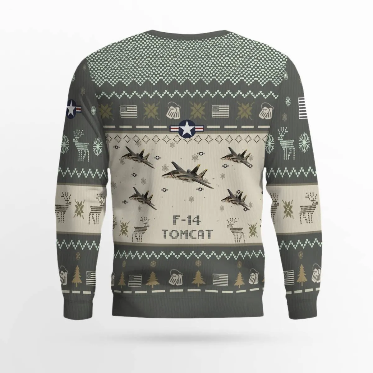 F-14 Tomcat VF-2 Bounty Hunters F14 NAVAL _Aircraft Ugly Sweater, Ugly Sweater Christmas Shirt for Men Dad Veteran