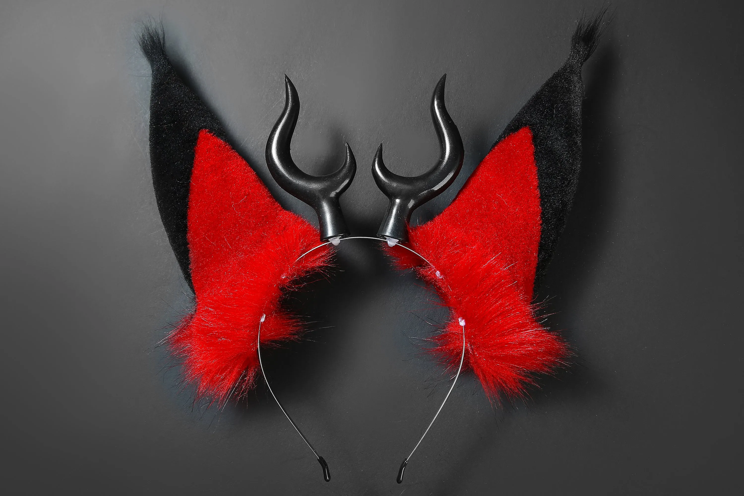 Faux Fur Alastor Ears and Tail
