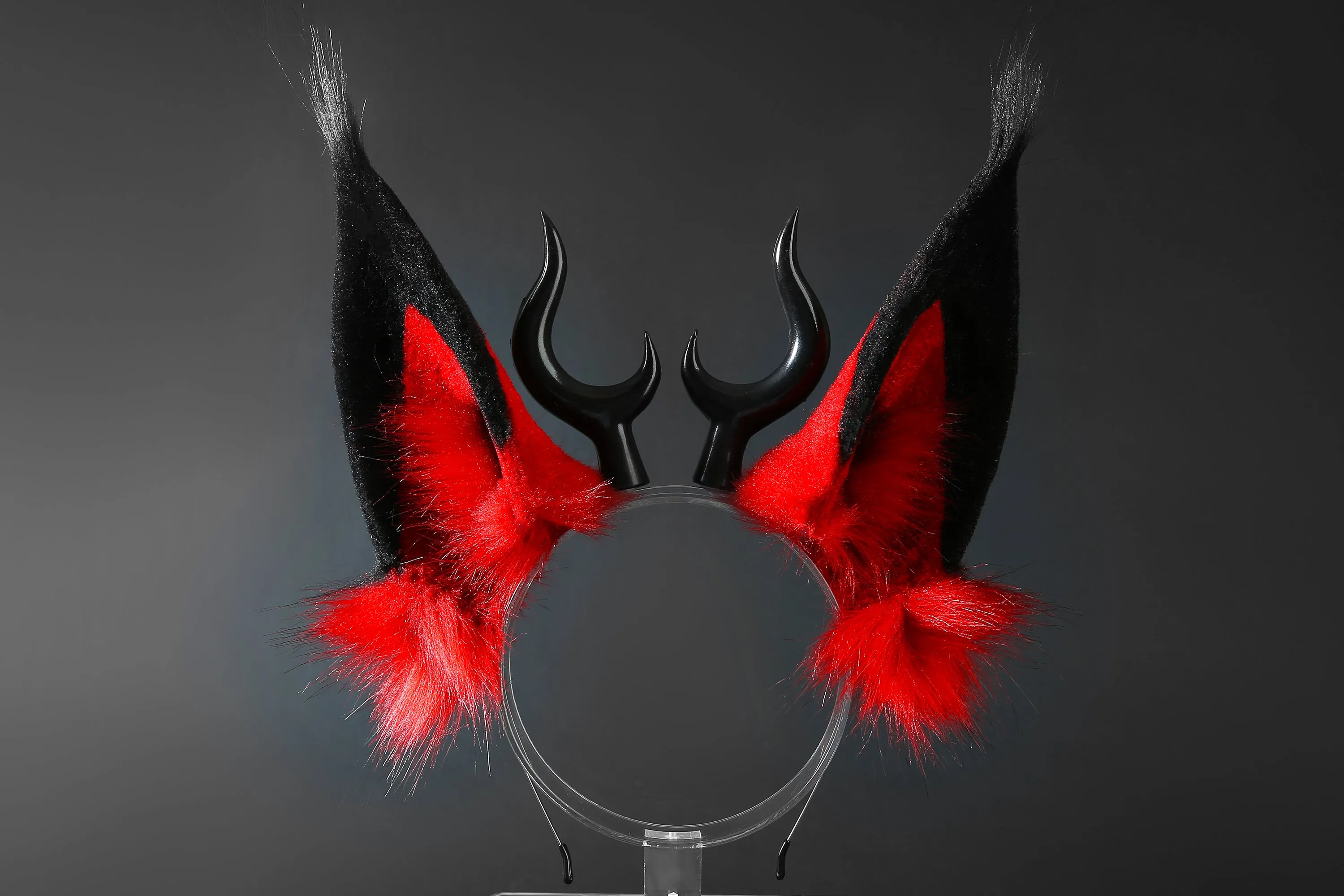 Faux Fur Alastor Ears and Tail