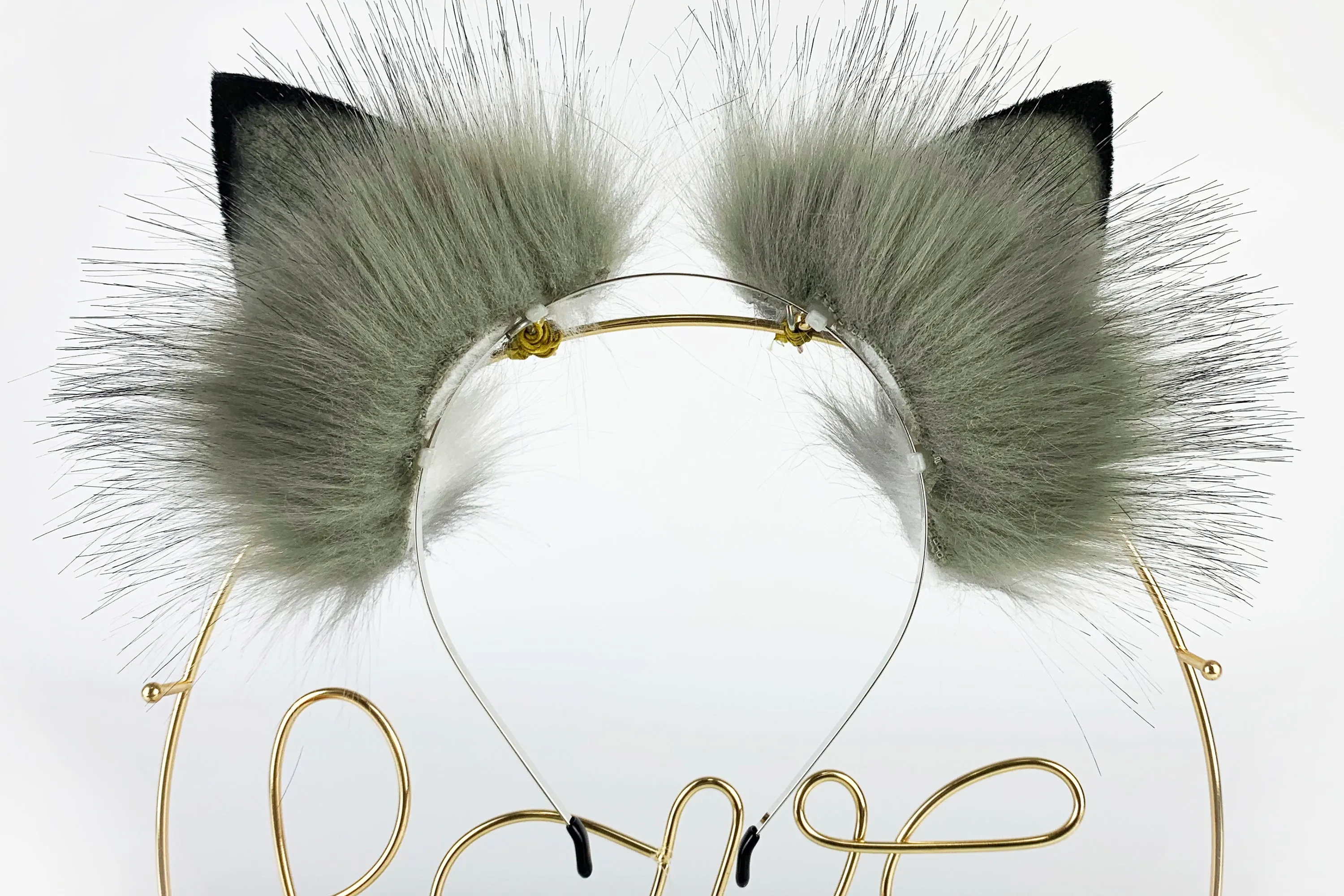 Faux fur husky dog ear and tail plug set puppy ear headband Shepherd ear and tail butt plug set petplay set puppy play anime cosplay mature