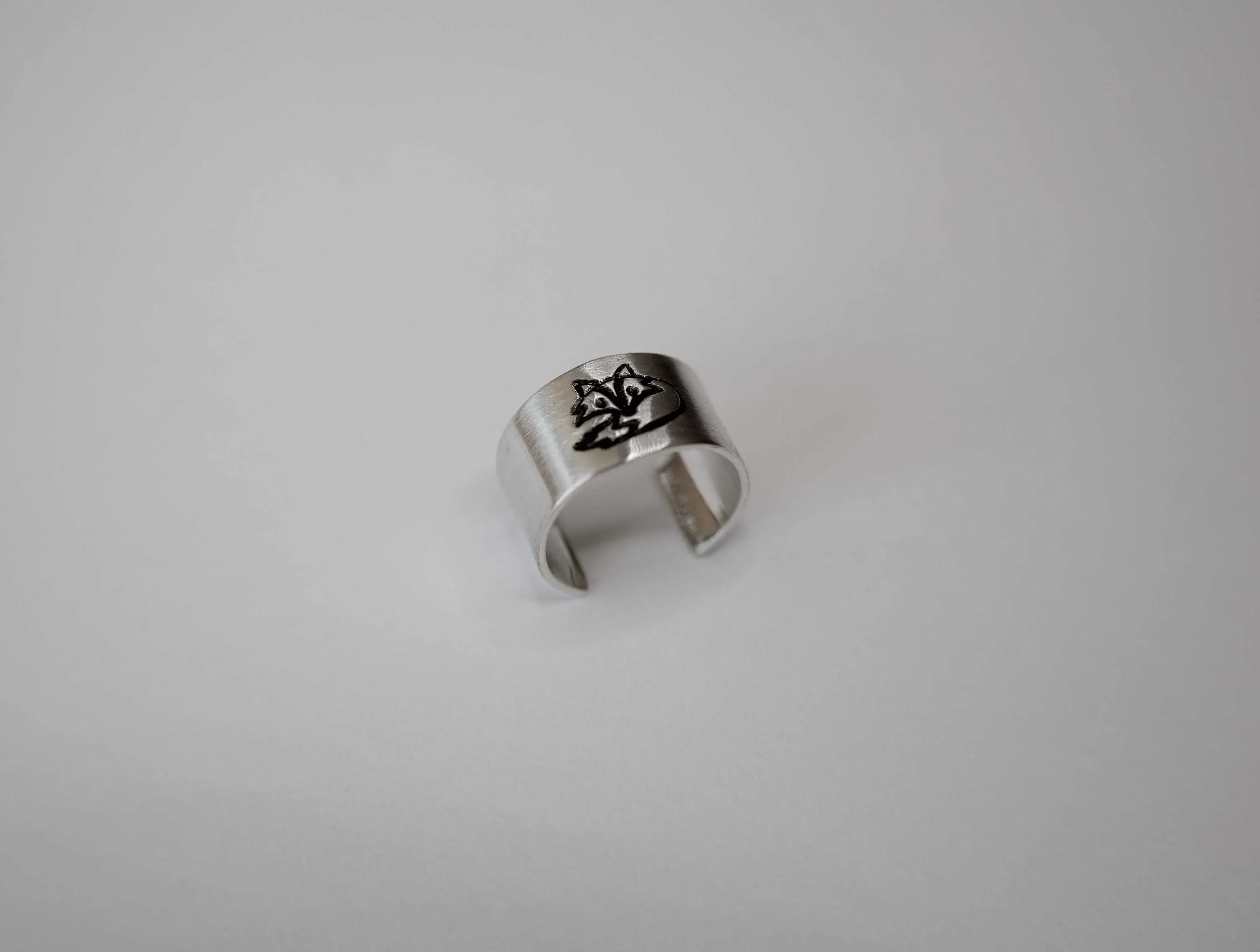 Fox Ear Cuff, Stamped Ear Cuff, Everyday Ear Cuff, Ear Cuff, Simple Fox Ear Cuff, Customizable Ear Cuff Earring, Cuff, Fox Jewelry, Animal