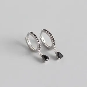 French style wind ear button and silver ear nail