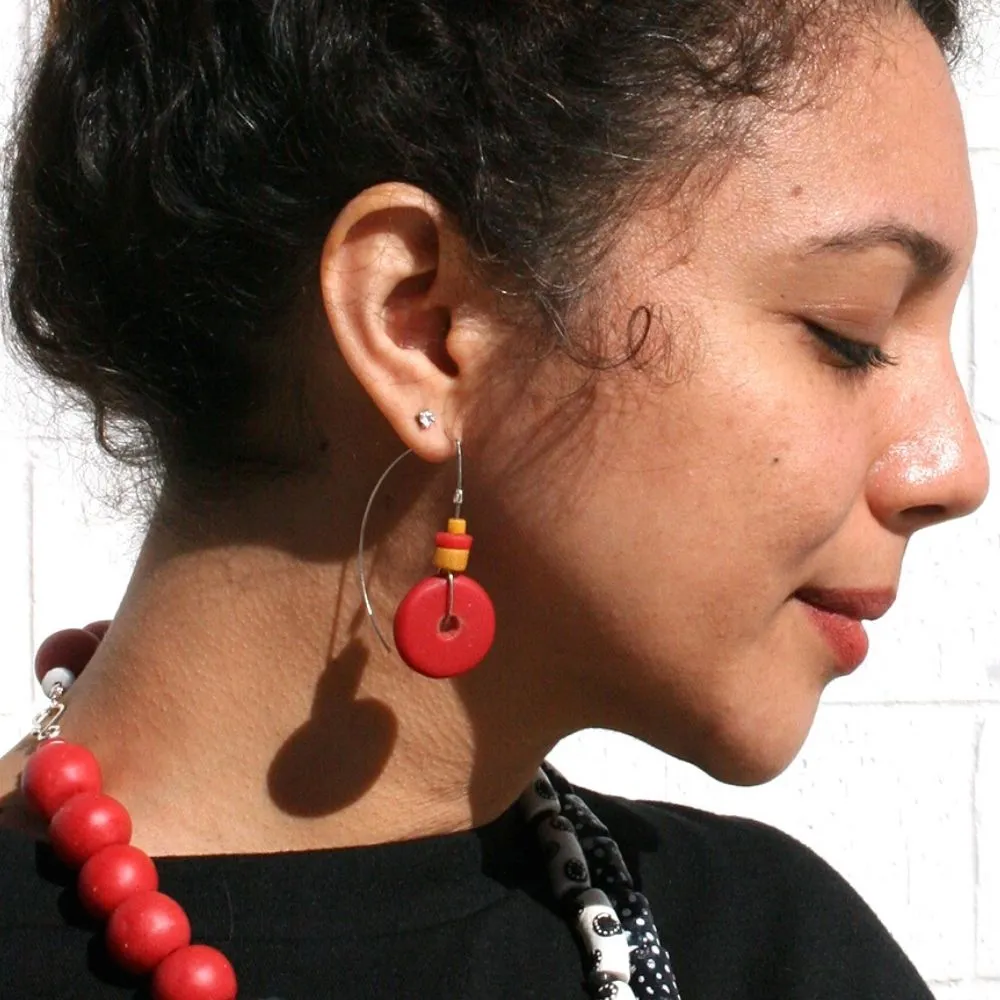 Full Circle Earrings - Poppy