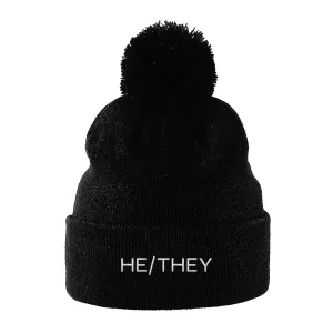 He/They Pronouns Beanie Hat
