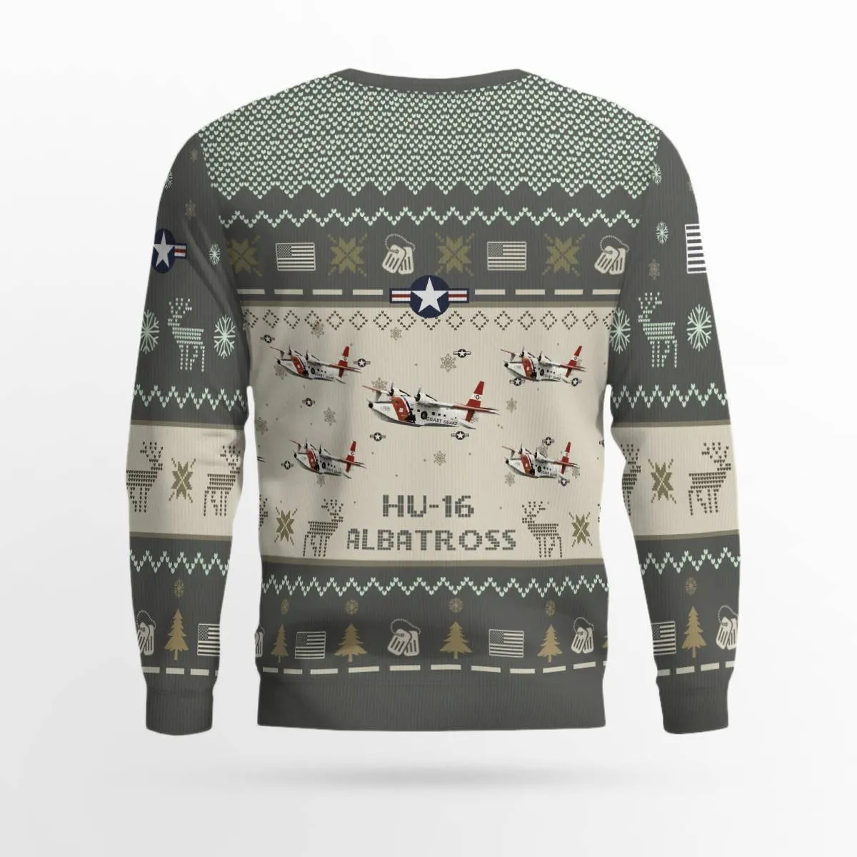 HU-16 Albatross HU16 USAF Aircraft Ugly Sweater, Ugly Sweater Christmas Shirt for Men Dad Veteran