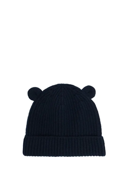 Il Gufo   Wool knit beanie w/ ears 