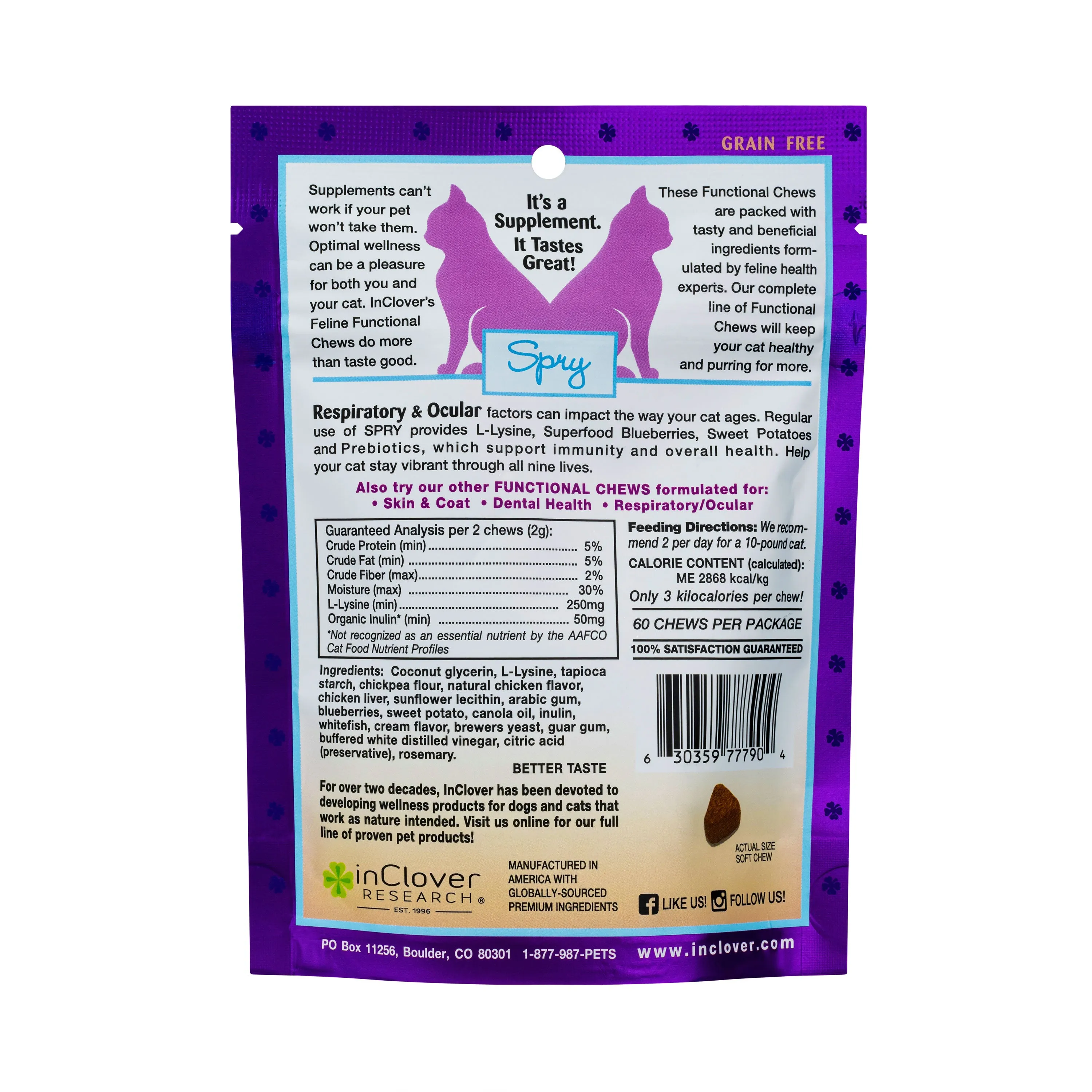 In Clover Spry Soft Chews for Cats