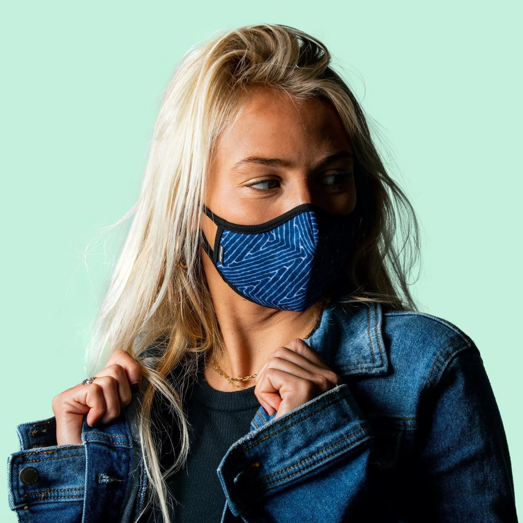Indigo Valved Microfiber Vogmask